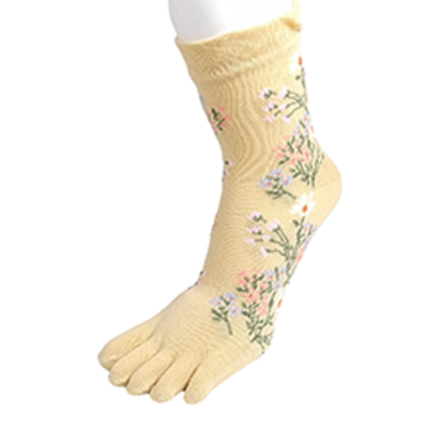 5本指 ショート丈 花柄【在庫限り】 - 画像2