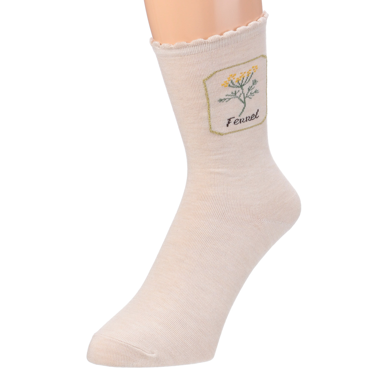 STREAM  ハーバルソックス クルー丈 フェンネル フレーム 靴下【在庫限り】 - 画像4