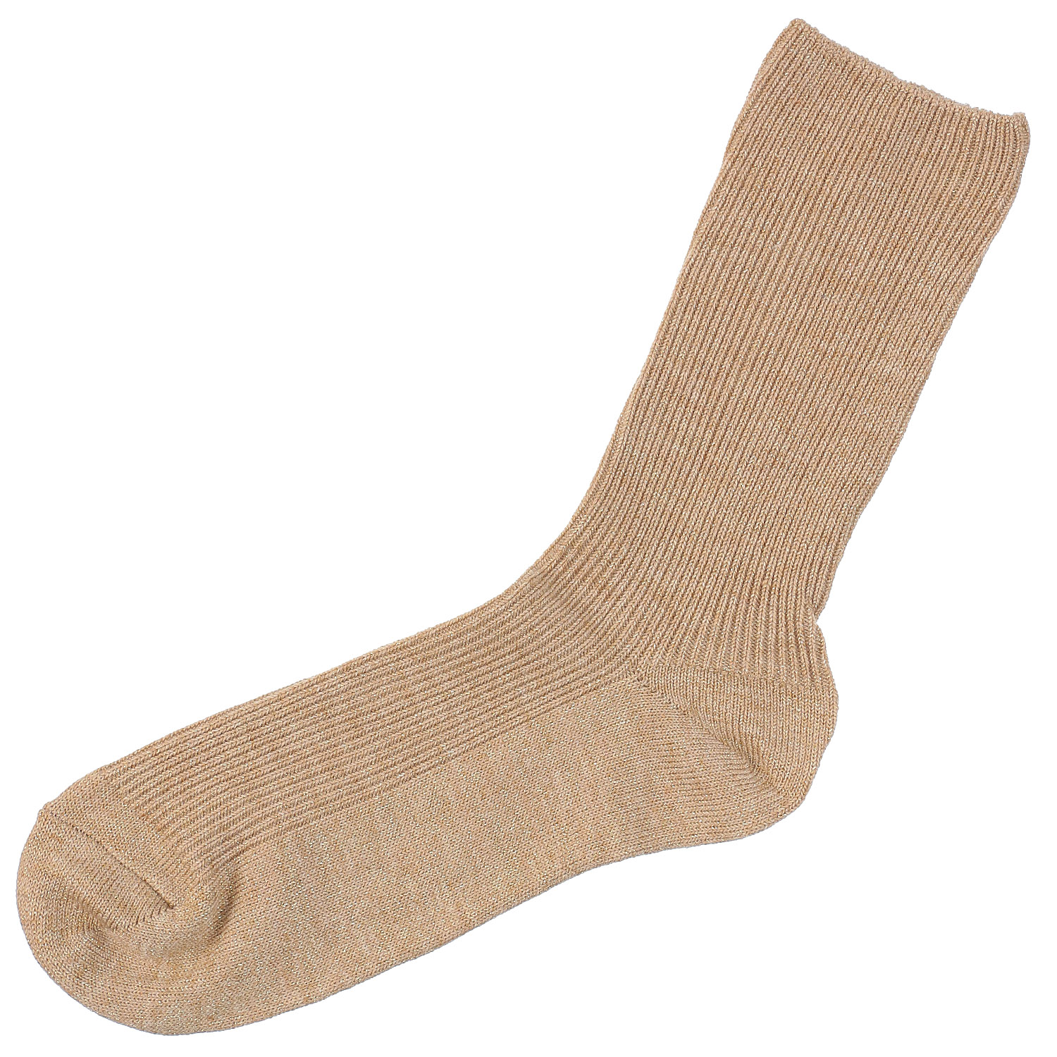 STREAM クルー丈 ウール混 ラメ 1×1リブ 靴下【在庫限り】 - 画像3