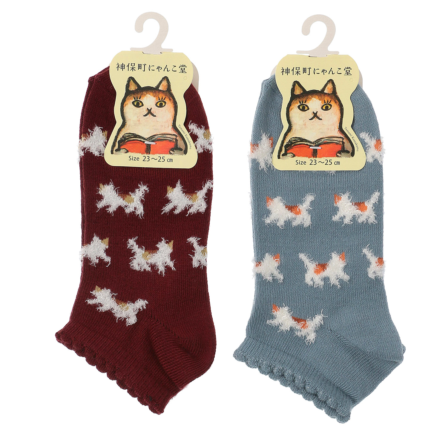 にゃんこ堂 猫総柄 スニーカー丈【在庫限り】 - 画像1