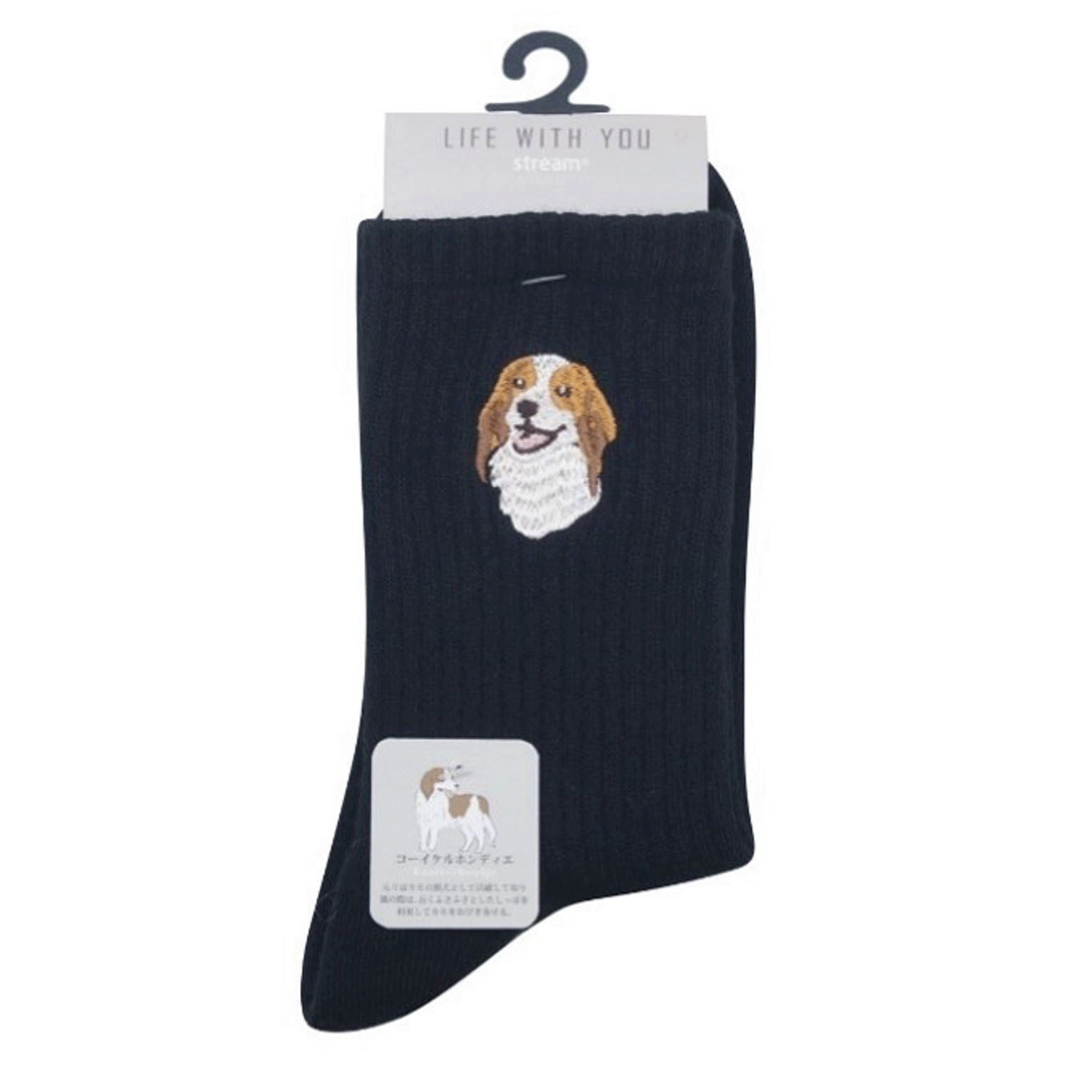 STREAM LIFE WITH YOU クルー丈 動物 刺繍 靴下 - 画像24