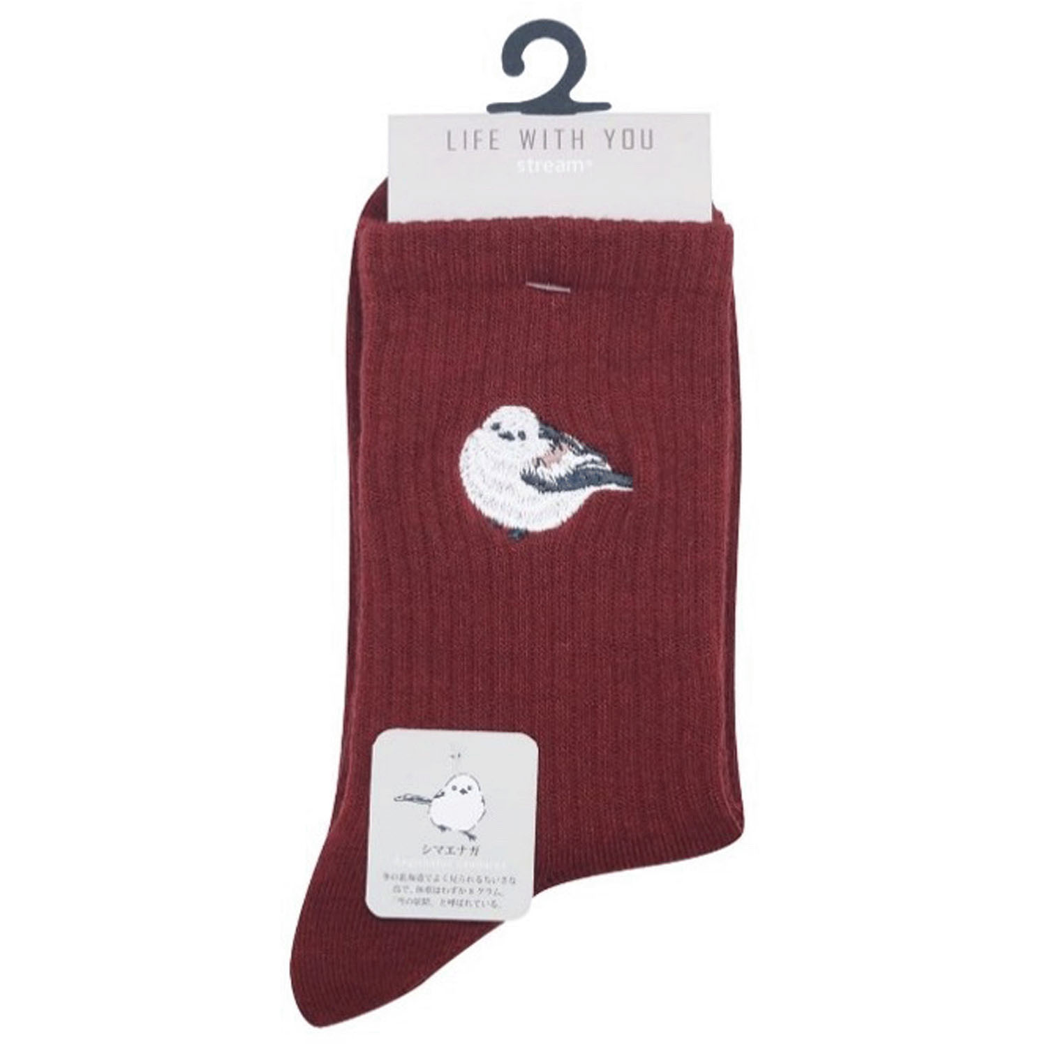 STREAM LIFE WITH YOU クルー丈 動物 刺繍 靴下 - 画像6