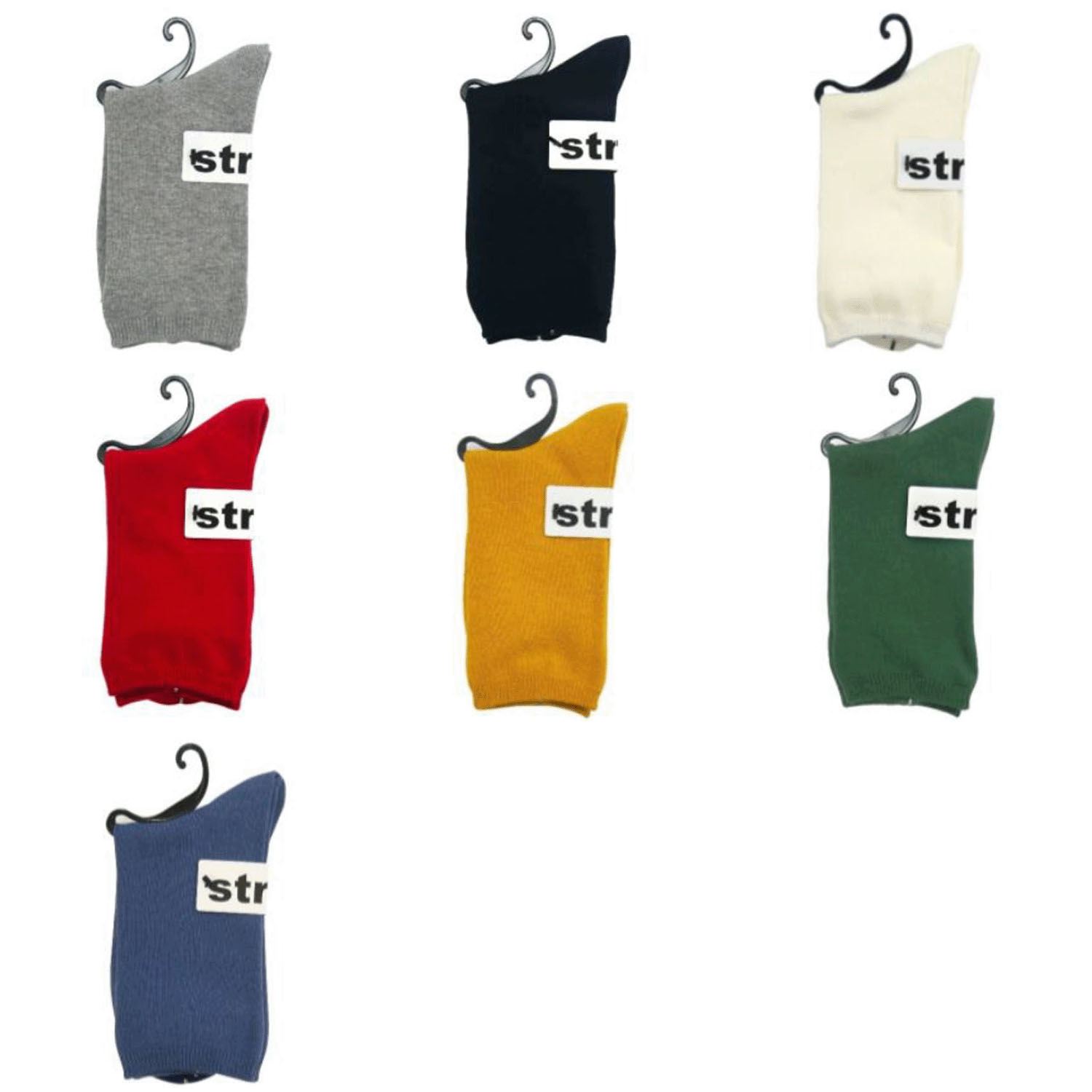 日本製●STREAM  無地 クルー （19cm丈）