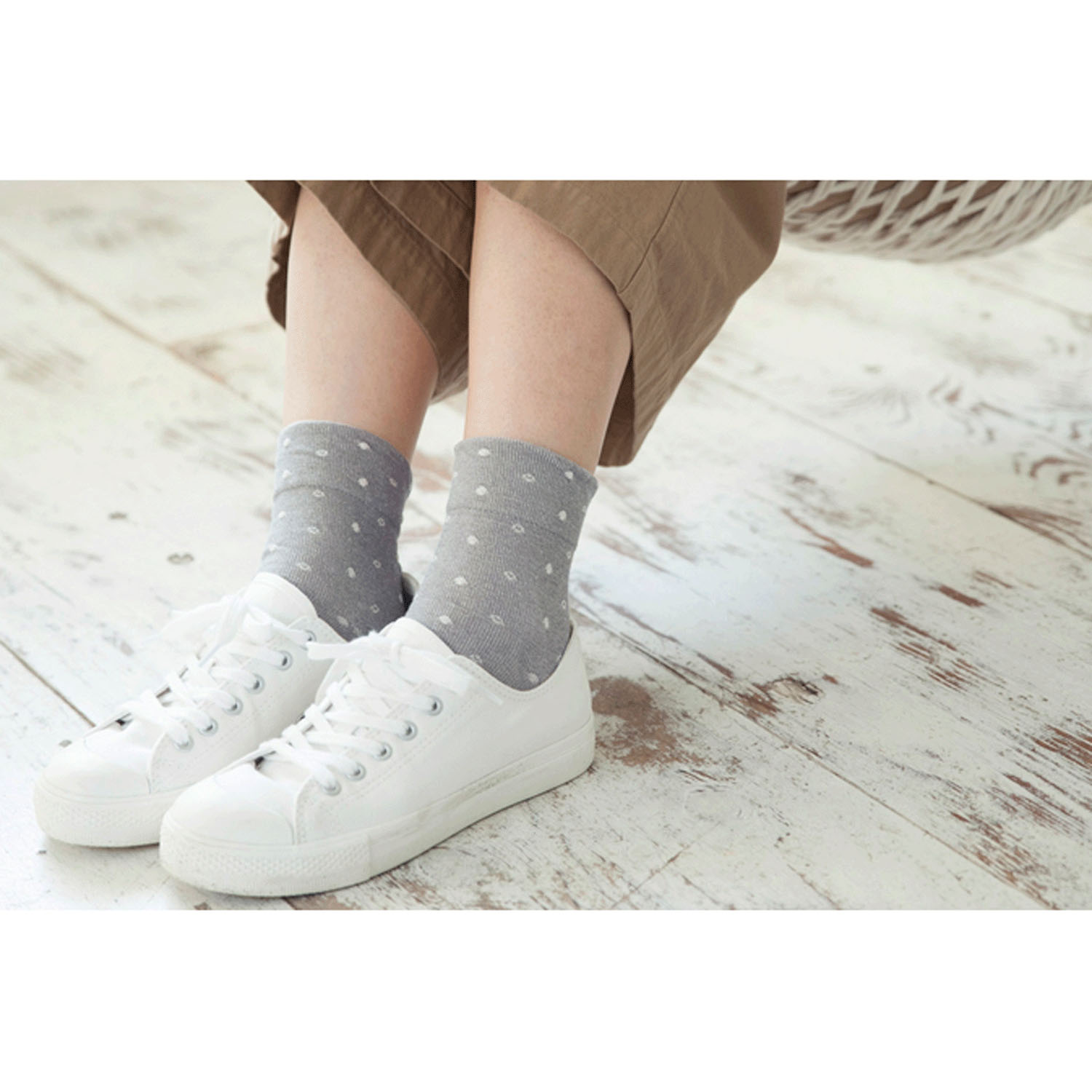 天衣無縫 やさしいソックス 雨つぶ