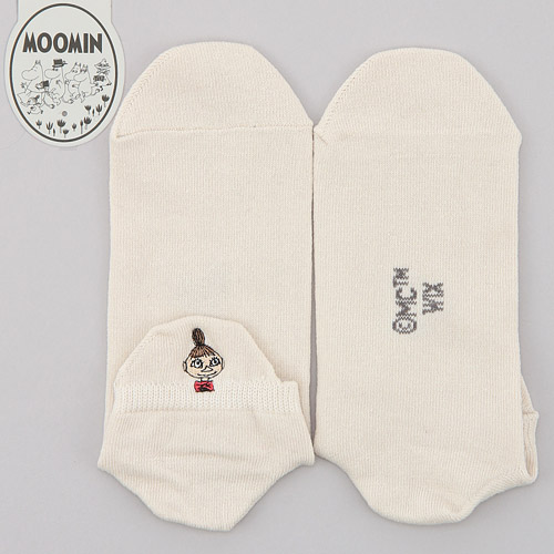 【再入荷】MOOMIN アンクル 踵ベロ付 ミムラ刺しゅう【在庫限り】 - 画像2