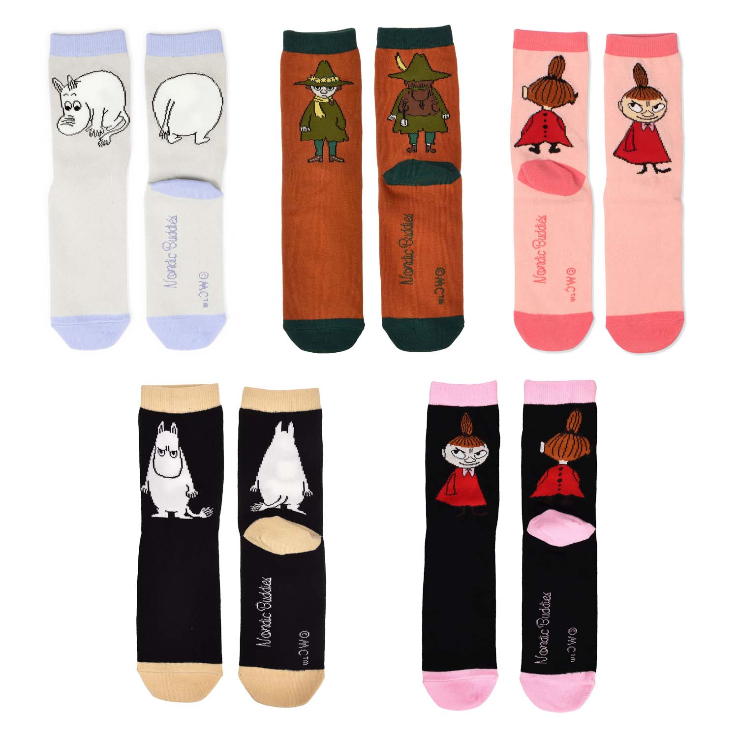 MOOMIN By Nordicbuddies クラシックソックス LADIES23－25cm - 画像1