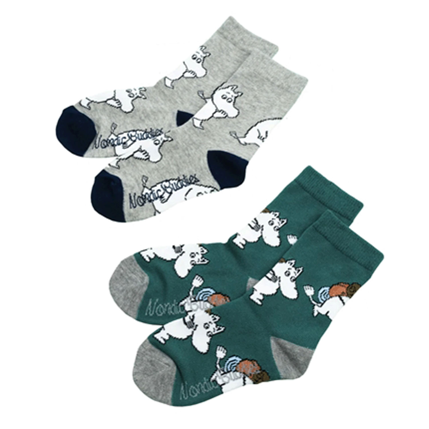 MOOMIN By Nordicbuddiesクラシックソックス キッズ16－20cm - 画像2