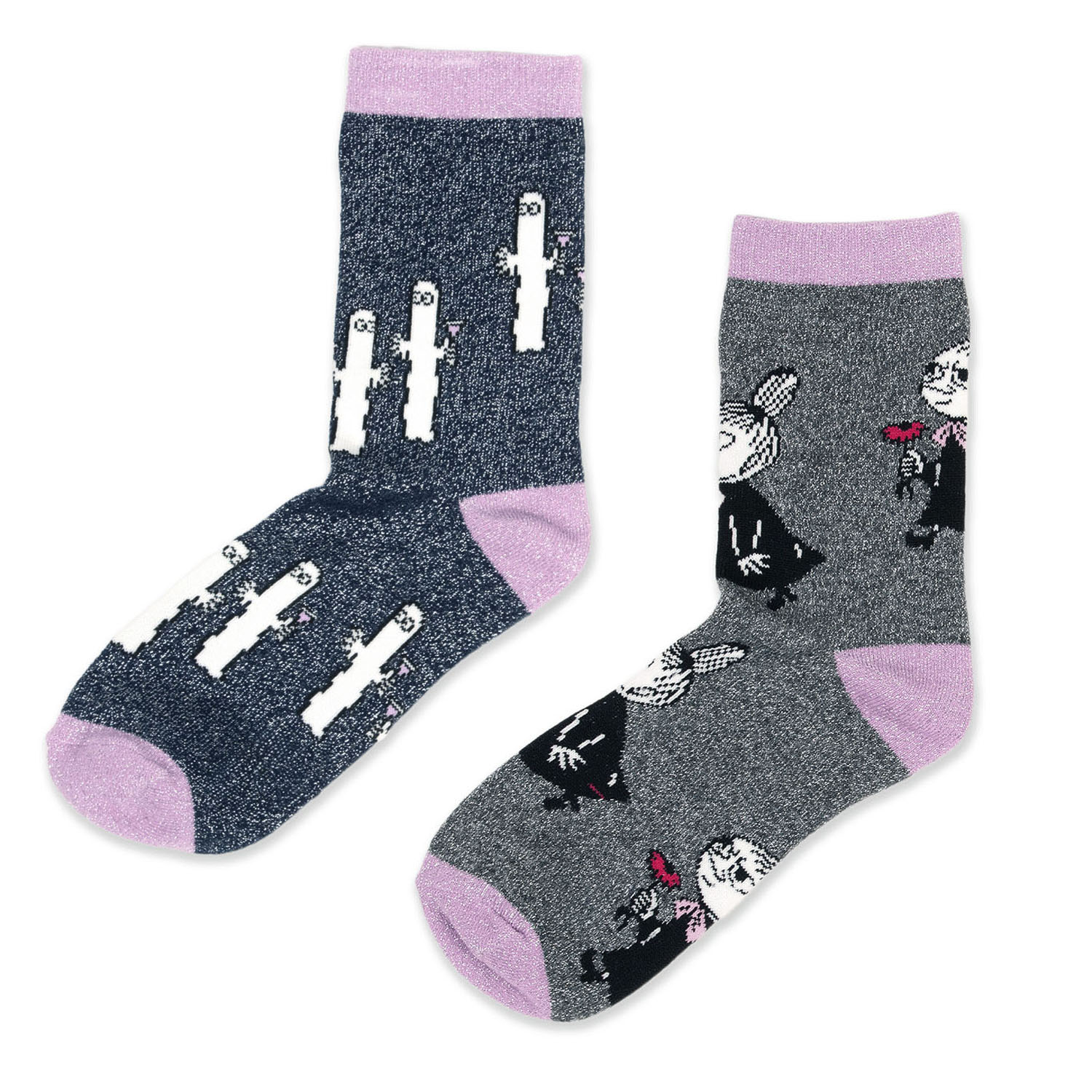 【ニョロニョロ】MOOMIN By Nordicbuddies  グリッターソックス【在庫限り】 - 画像1