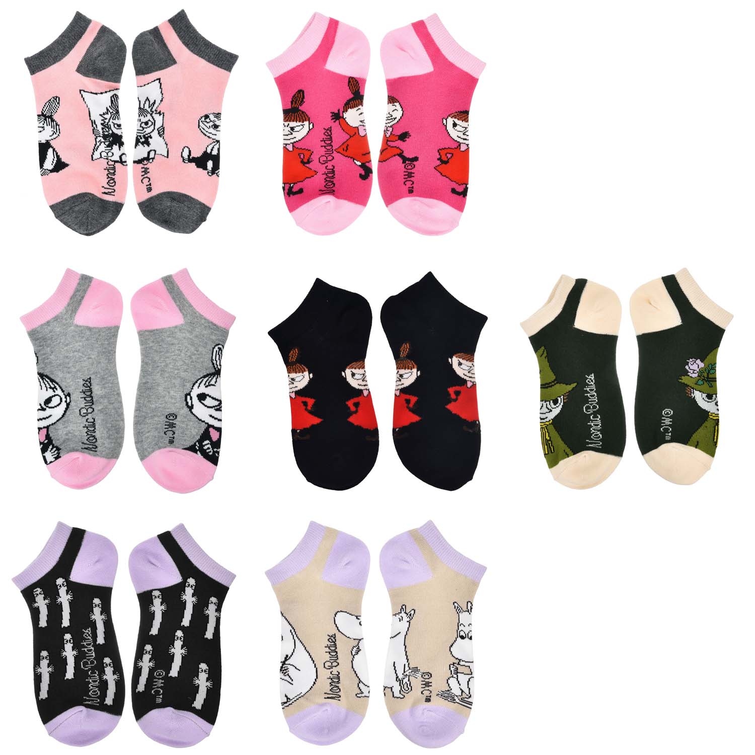 MOOMIN By Nordicbuddies クラシックアンクルソックス LADIES23－25cm