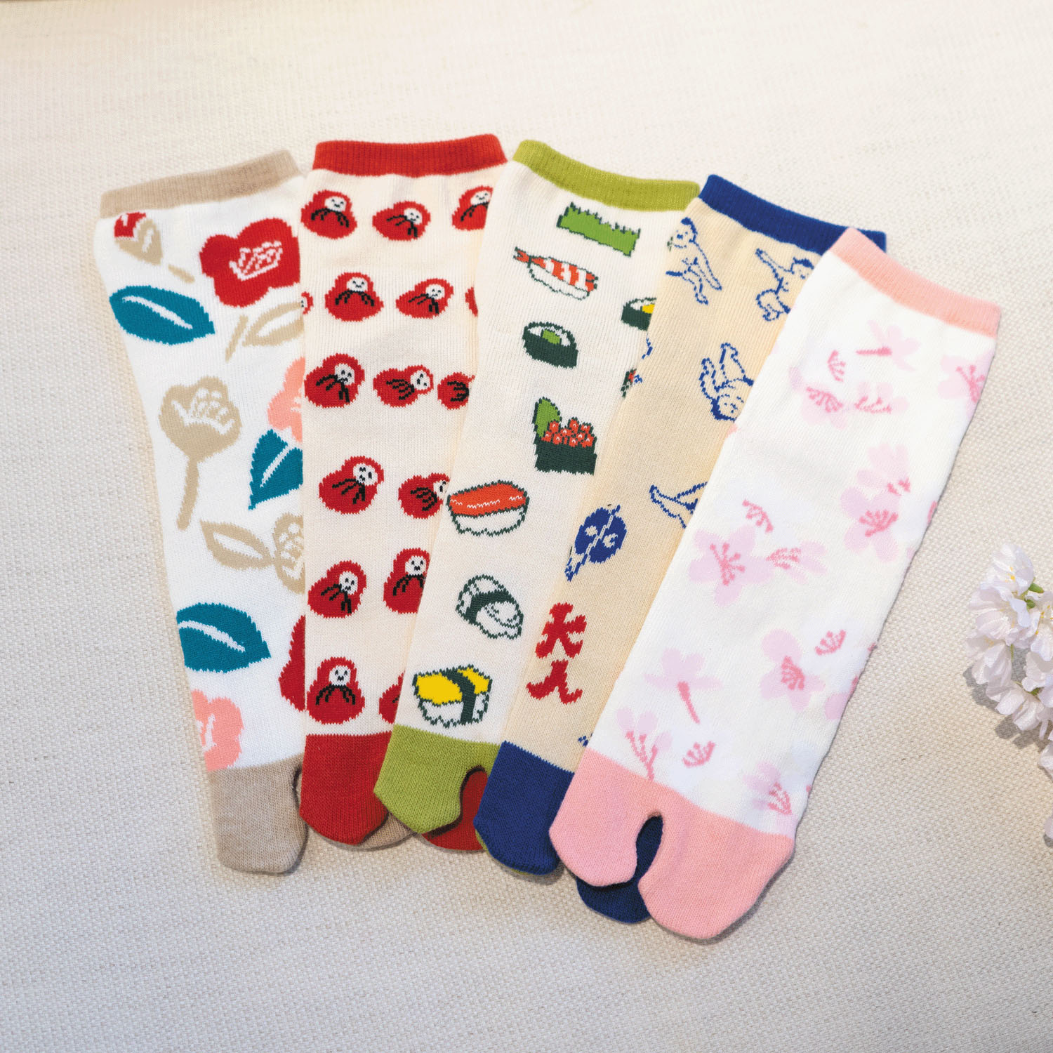 【日本製】足袋靴下 和柄 - 画像2