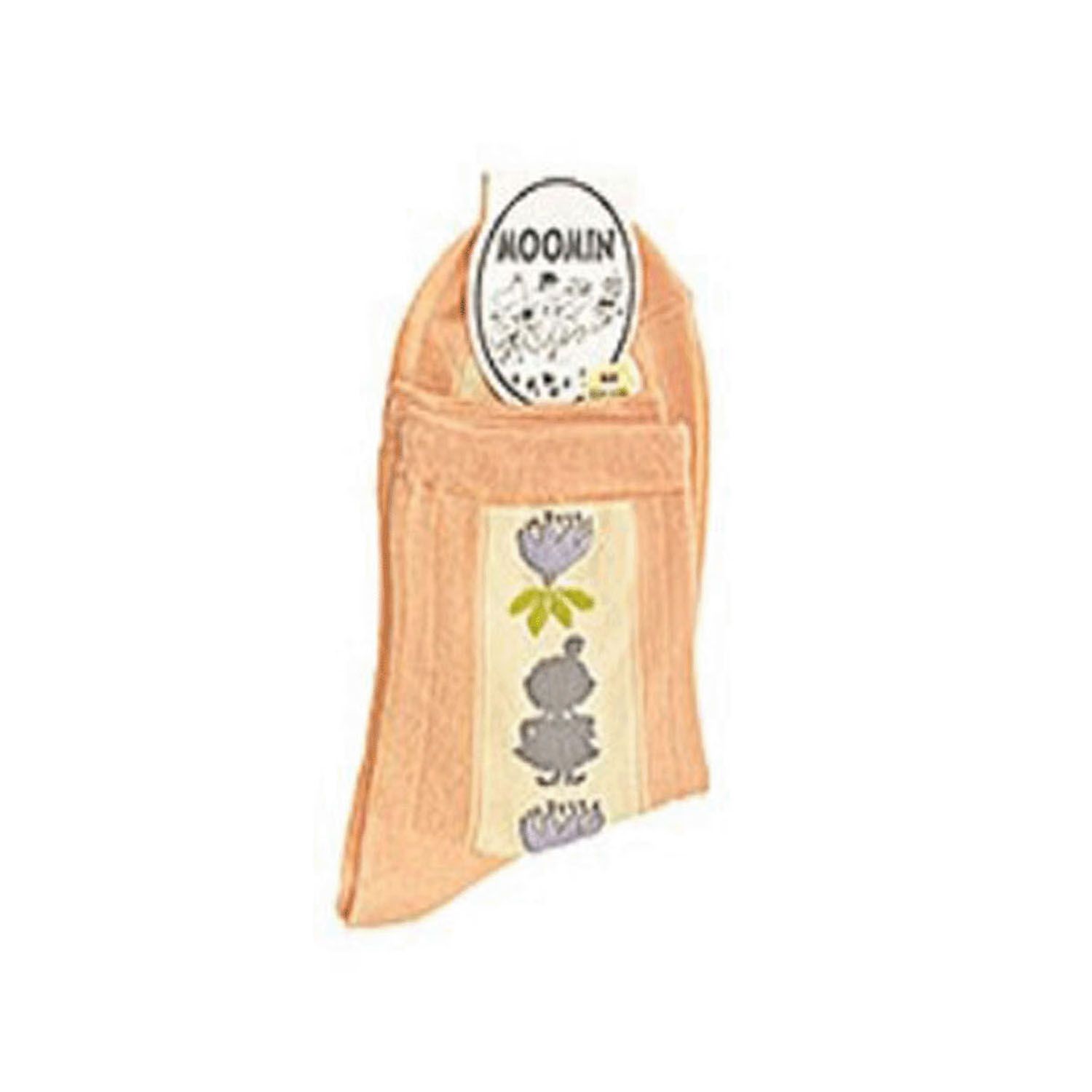 MOOMIN ロークルーソックス 光沢綿 シルエット縦ライン【在庫限り】 - 画像5