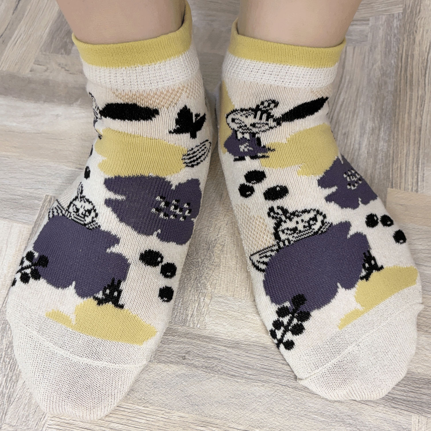 MOOMIN スニーカー丈ソックス 大花ミイ刺繍 - 画像5