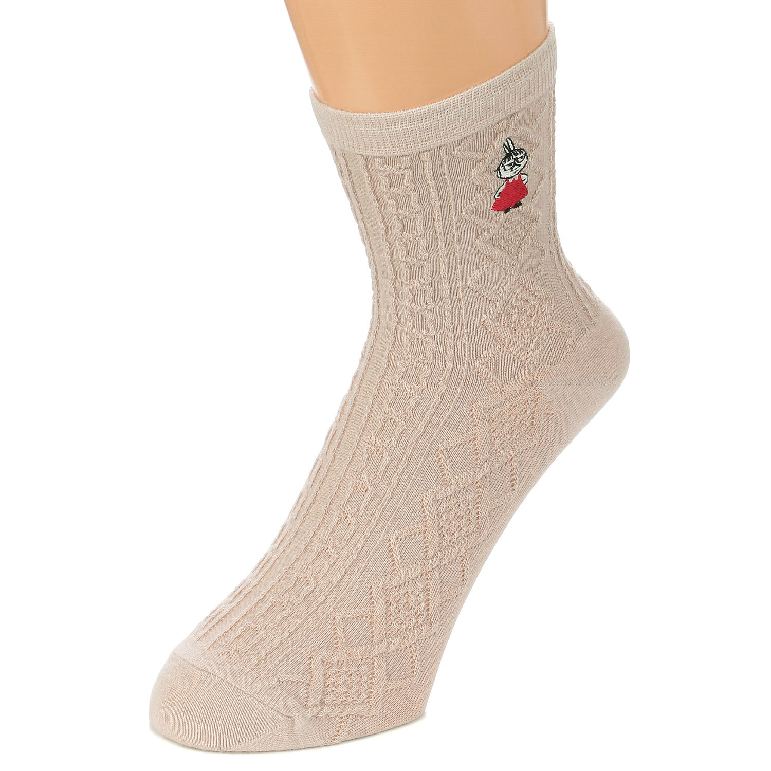 MOOMIN ロークルーソックス リンクス風ミイ刺繍【在庫限り】 - 画像7