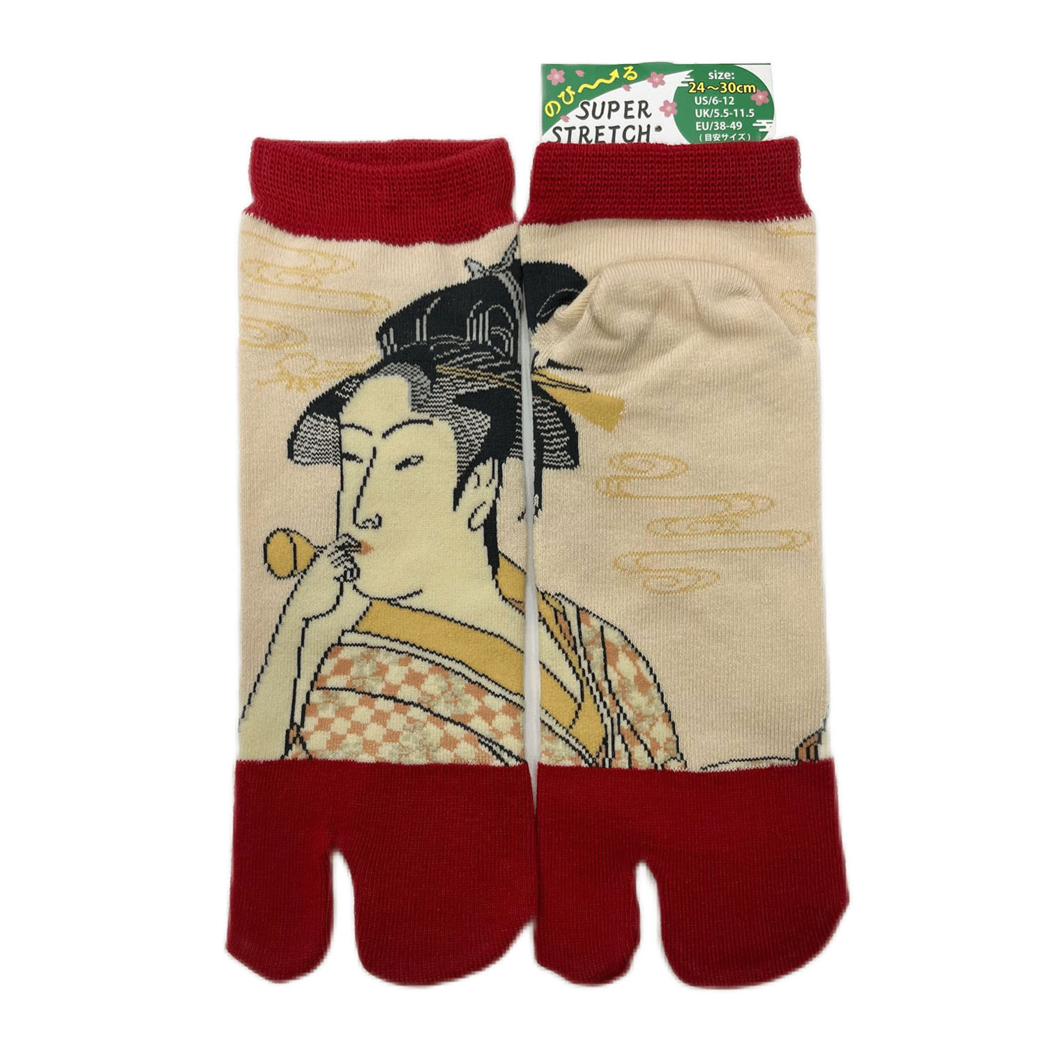 新柄9柄追加！【大寸】JAPANESE SOUVENIR SOCKS のびのびストレッチ足袋 スニーカー丈24－30 cm - 画像8