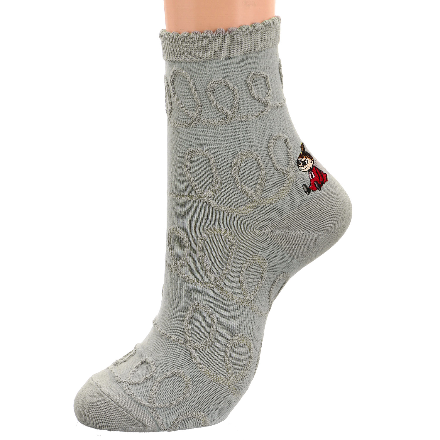 MOOMIN ロークルーソックス 逆スパ クルクルミイ刺繍【在庫限り】 - 画像3