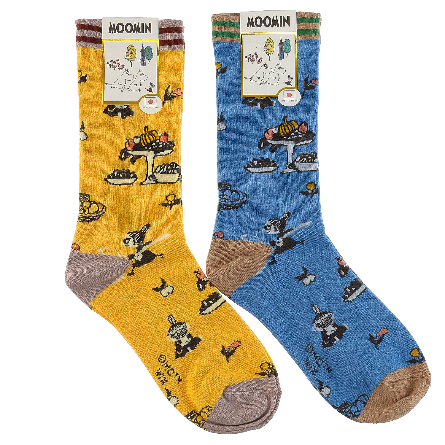 日本製 MOOMINクルーソックス ミイキッチン柄【在庫限り】