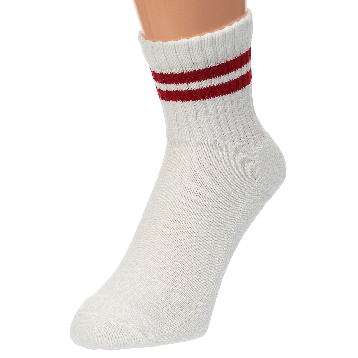 FRUIT OF THE LOOM／ フルーツオブザルーム  3足セット    クルー丈 ボーダー 靴下 - 画像2