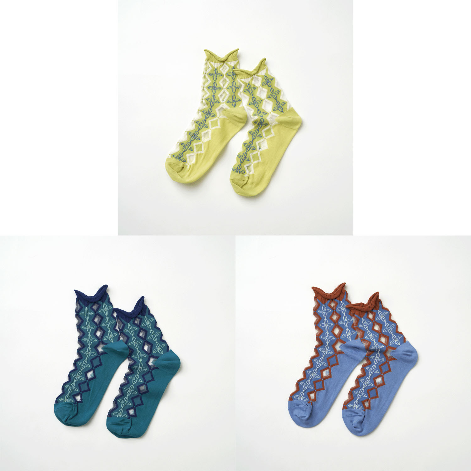 fromFシースルーソックス（apila／四つ葉）