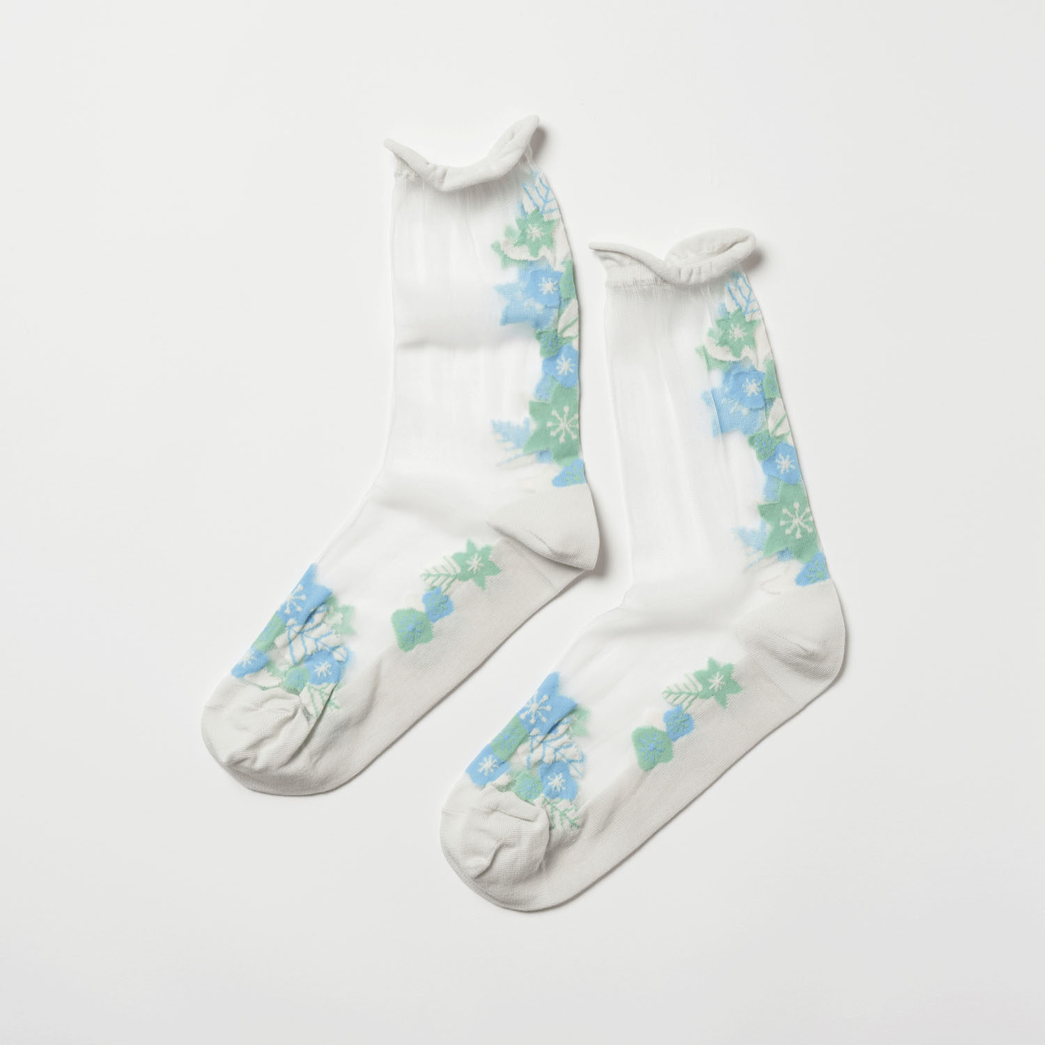 fromFシースルーソックス（Pieni kukka／小花）