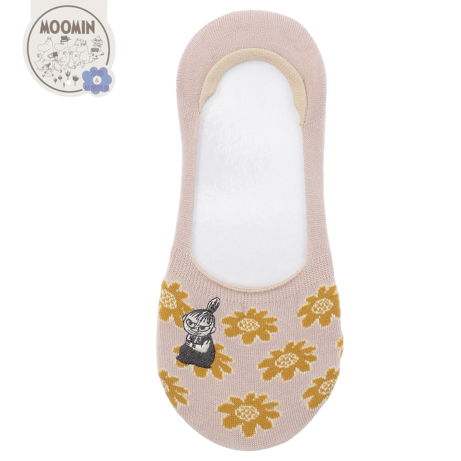 MOOMIN 冷感カバーソックス 花畑ミイ刺繍 - 画像7