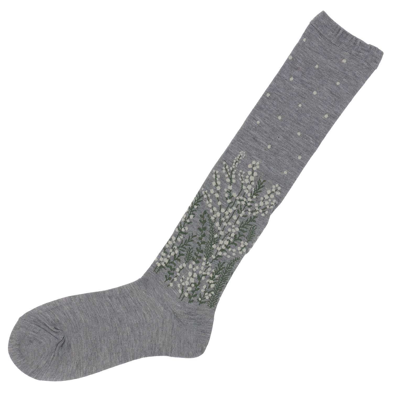 プティパ ハイソックス モダール プチフラワー【在庫限り】 - 画像2