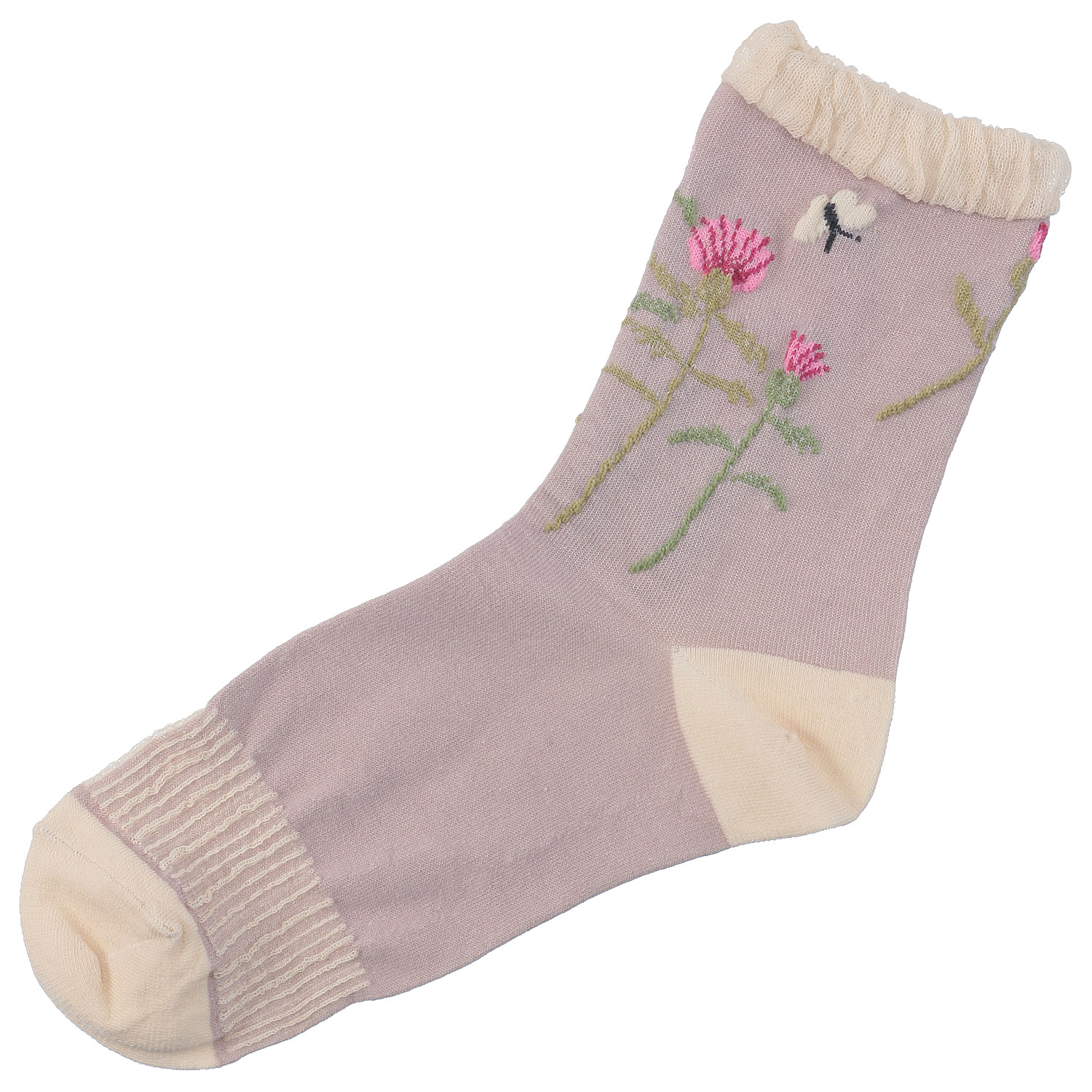 いろは ロークルー 麻入り アザミと蝶々【在庫限り】 - 画像4