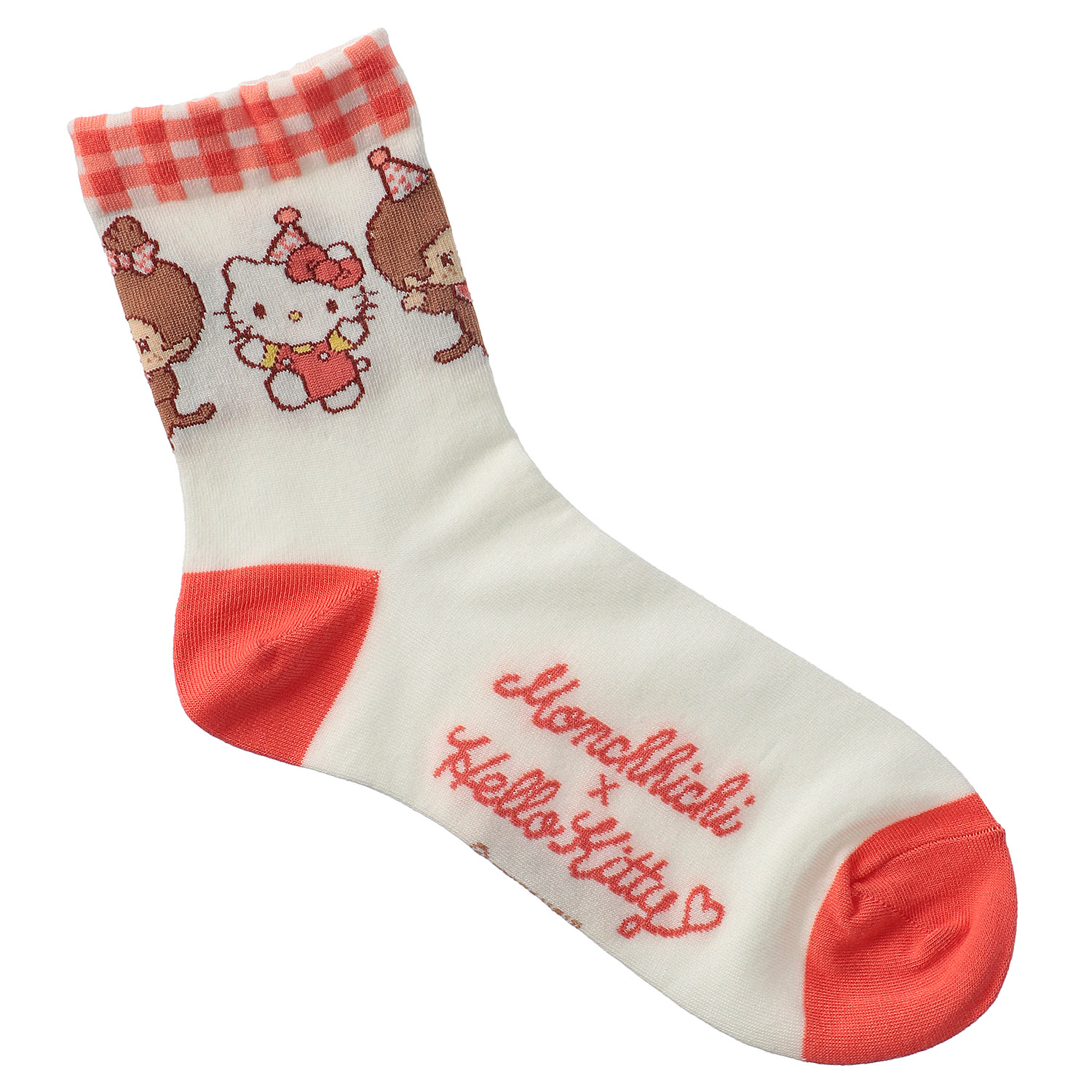 モンチッチ×キティ  クルー丈 靴下 - 画像3