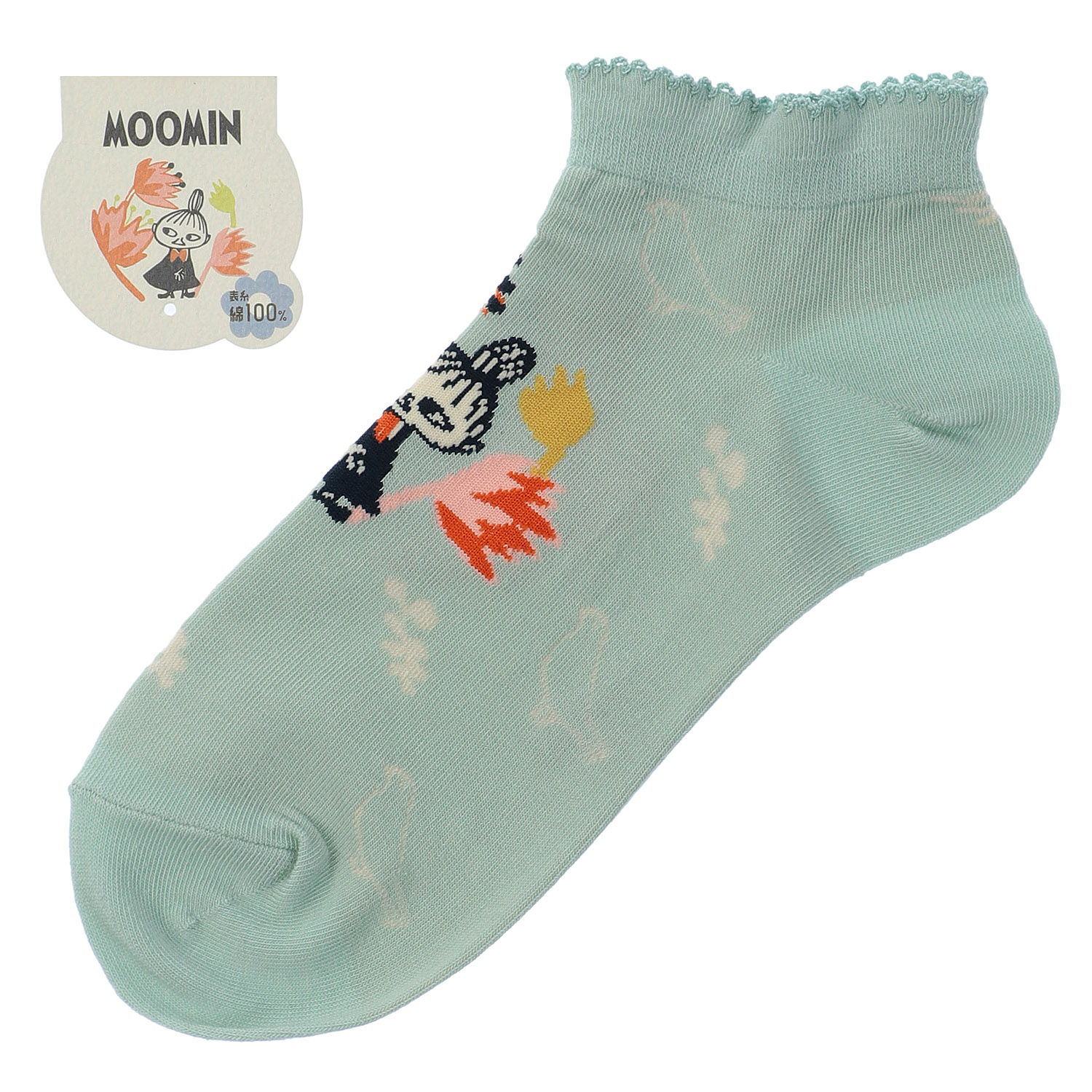 MOOMIN ミイフェア スニーカ－丈 ミイと鳥【在庫限り】 - 画像1