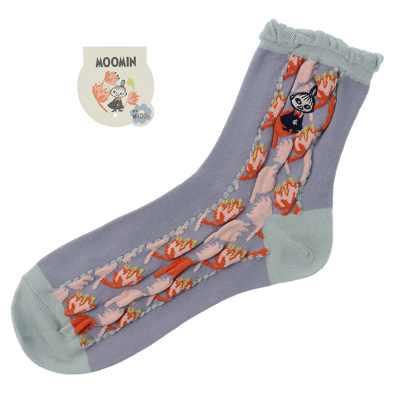 MOOMIN ミイフェア ロークルー丈 お花 ミイ刺繍 - 画像6