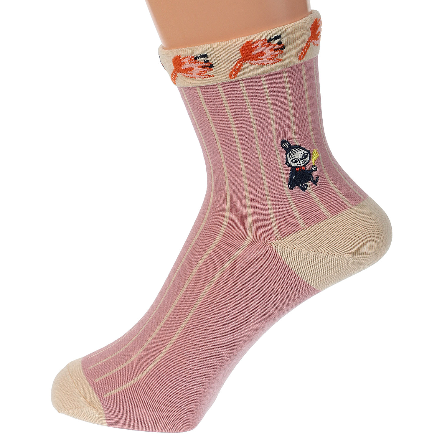 MOOMIN ミイフェア ロークルー丈 ストライプ ミイ刺繍 - 画像5