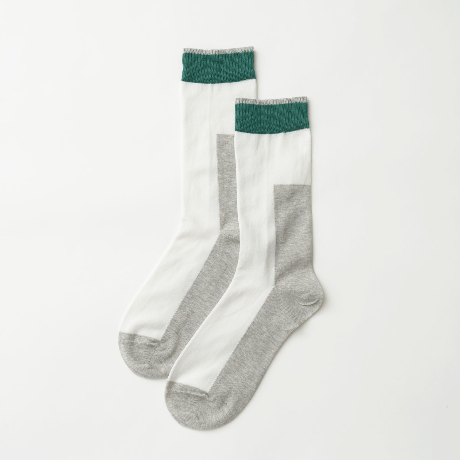 fromF kaksi（カクシ／ツートーン）クルーソックス - 画像2