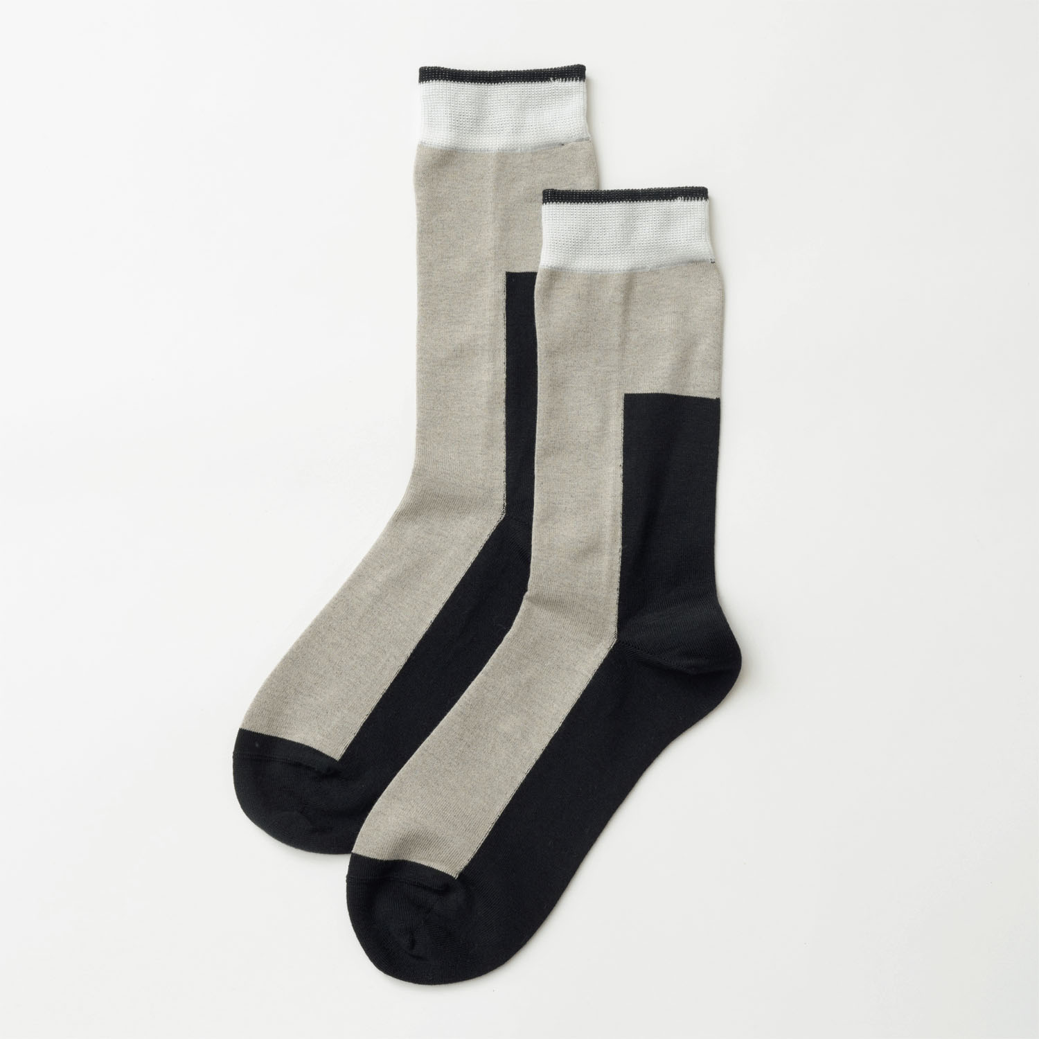 fromF kaksi（カクシ／ツートーン）クルーソックス - 画像4