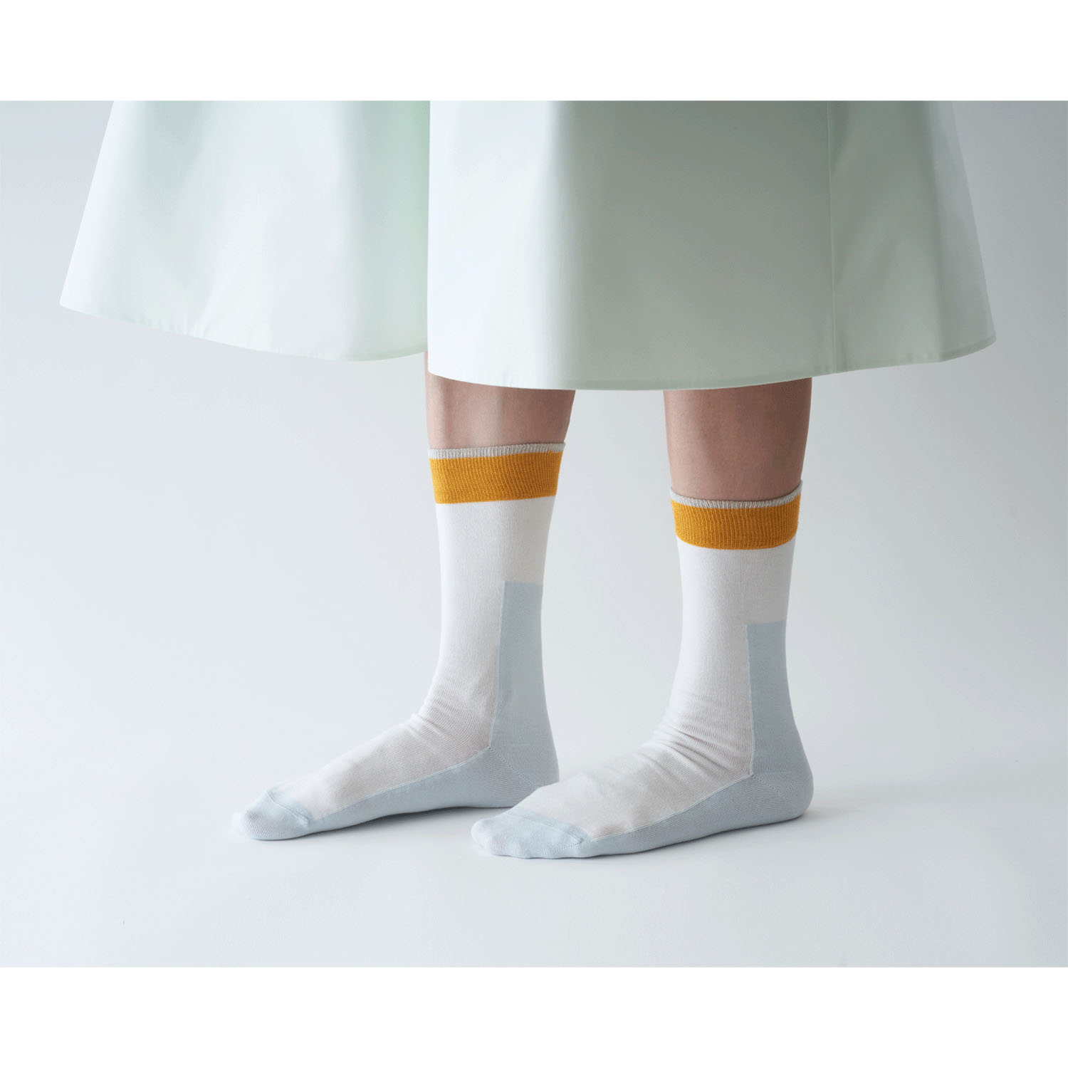 fromF kaksi（カクシ／ツートーン）クルーソックス - 画像7