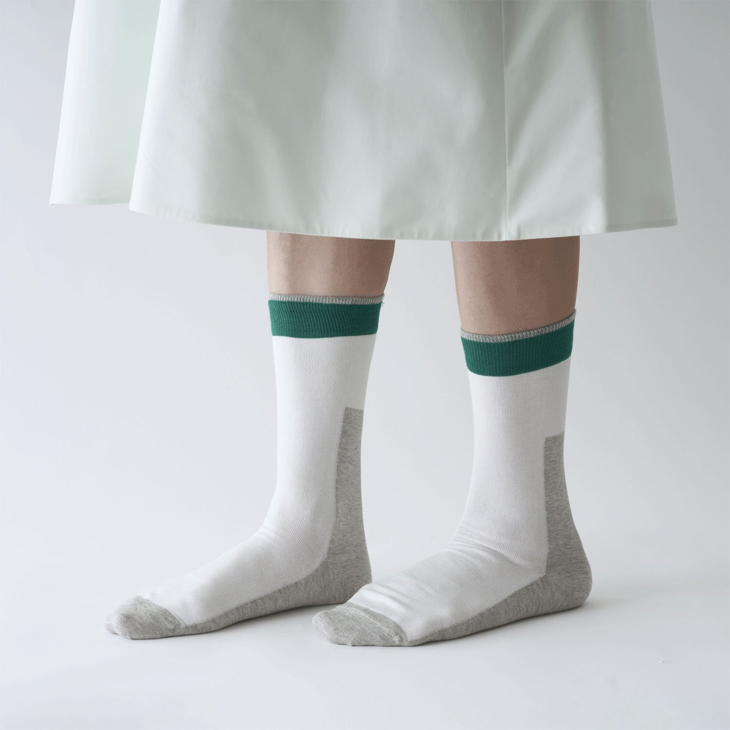 fromF kaksi（カクシ／ツートーン）クルーソックス【在庫限り】