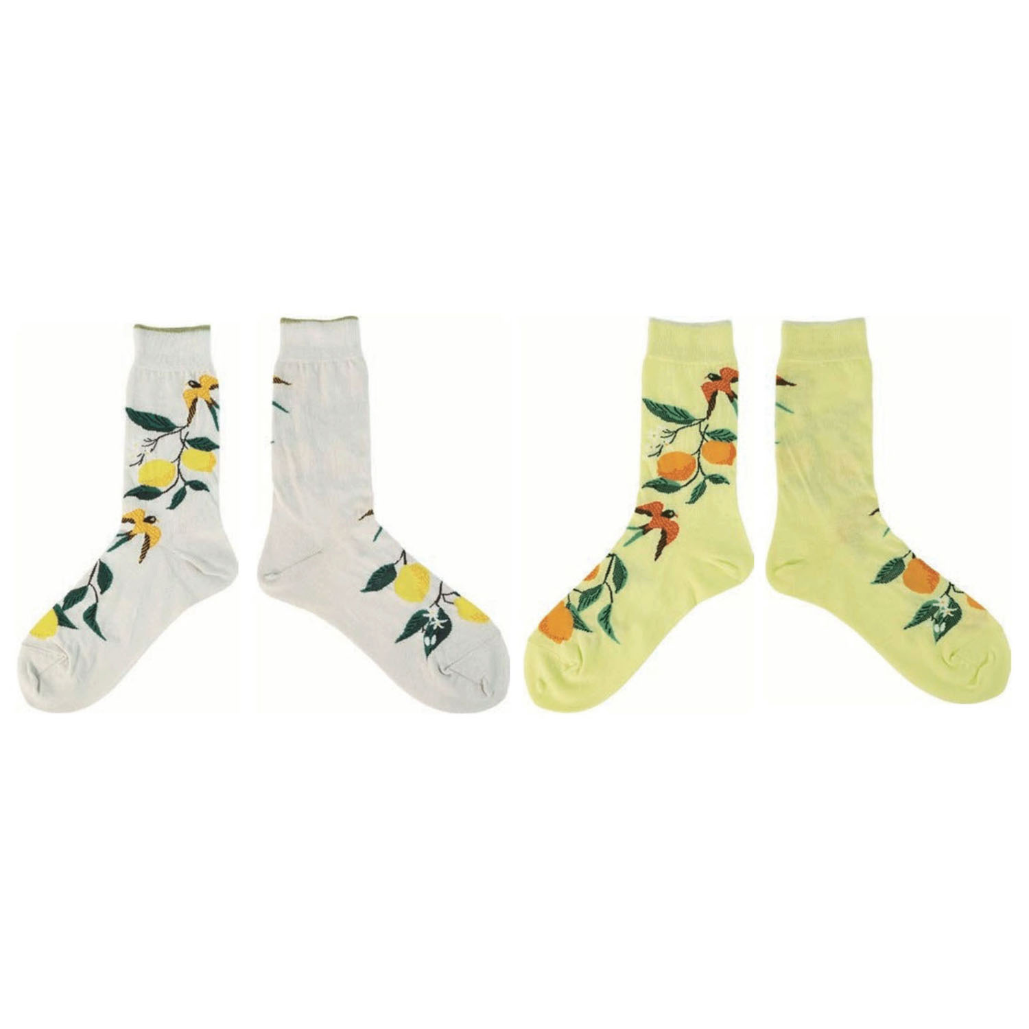 andeotte ハイゲージクルーソックス LEMON - 画像1