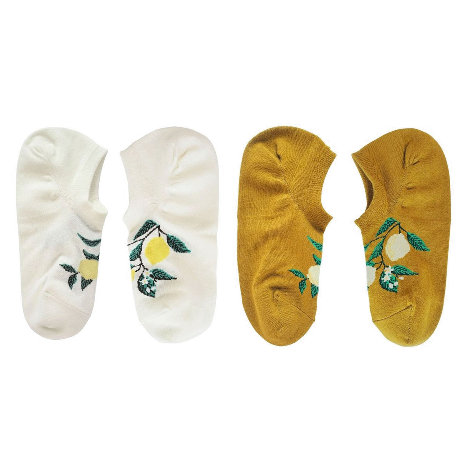 andeotte ハイゲージスニーカー丈ソックス LEMON - 画像1