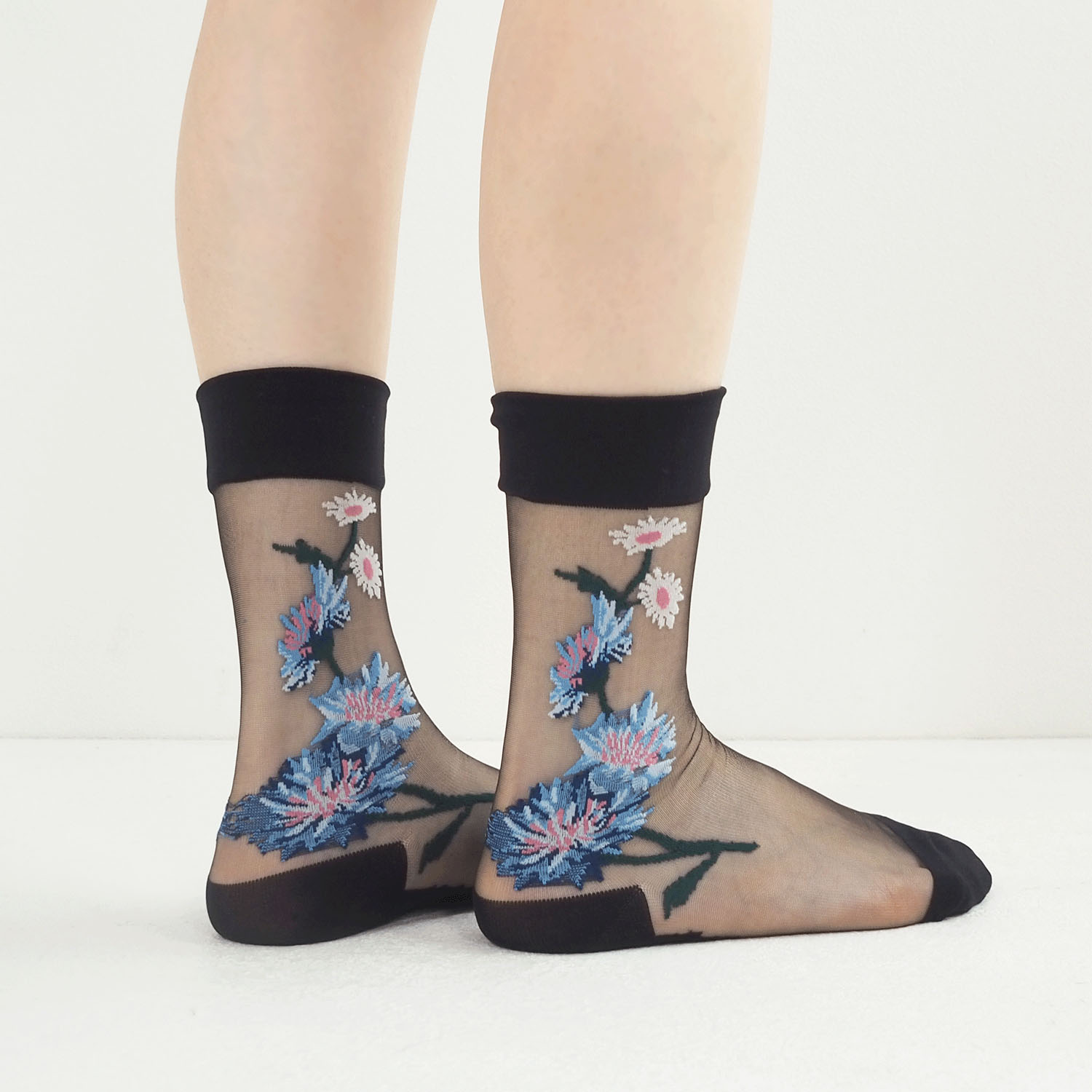 andeotte シースルーソックス CORN FLOWER - 画像3