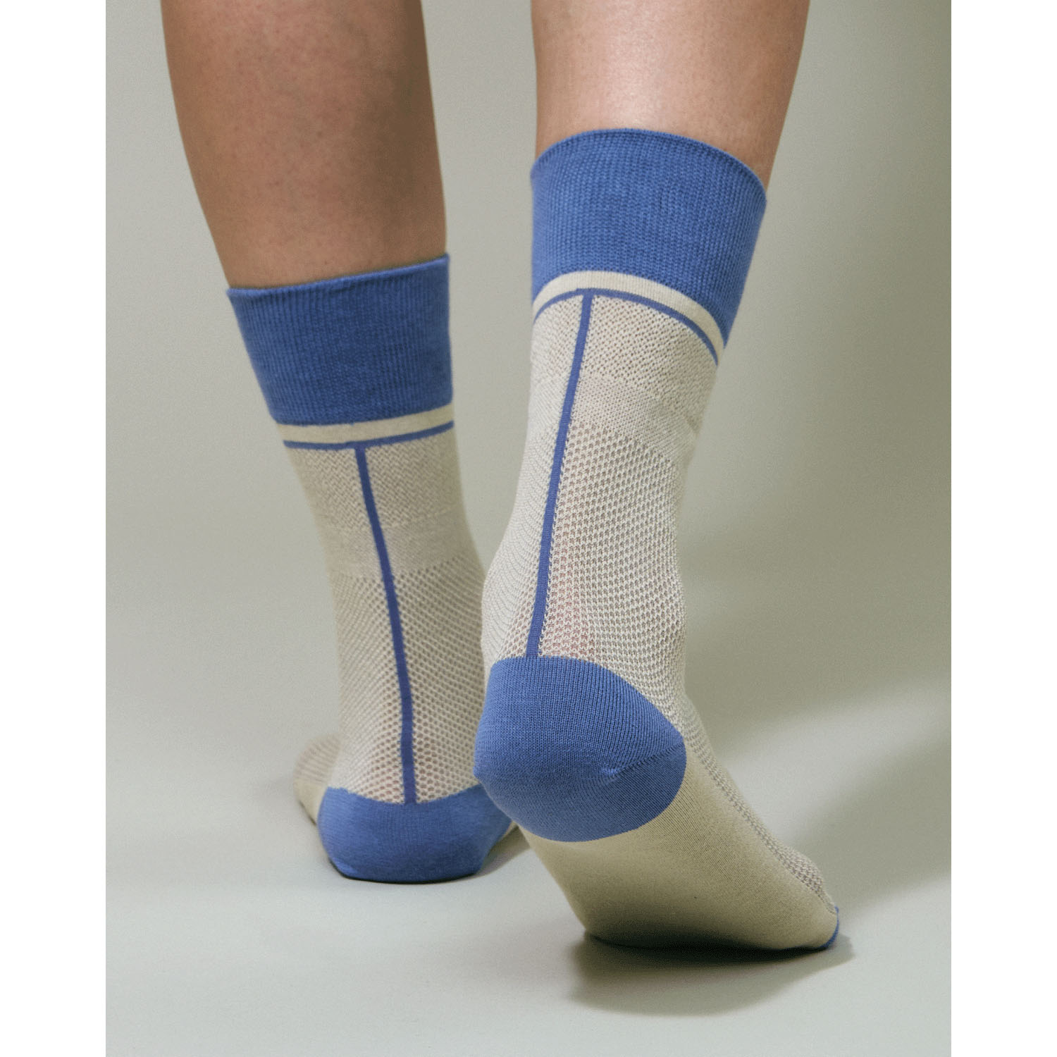 ＋SOCKS メッシュ クルーソックス - 画像1