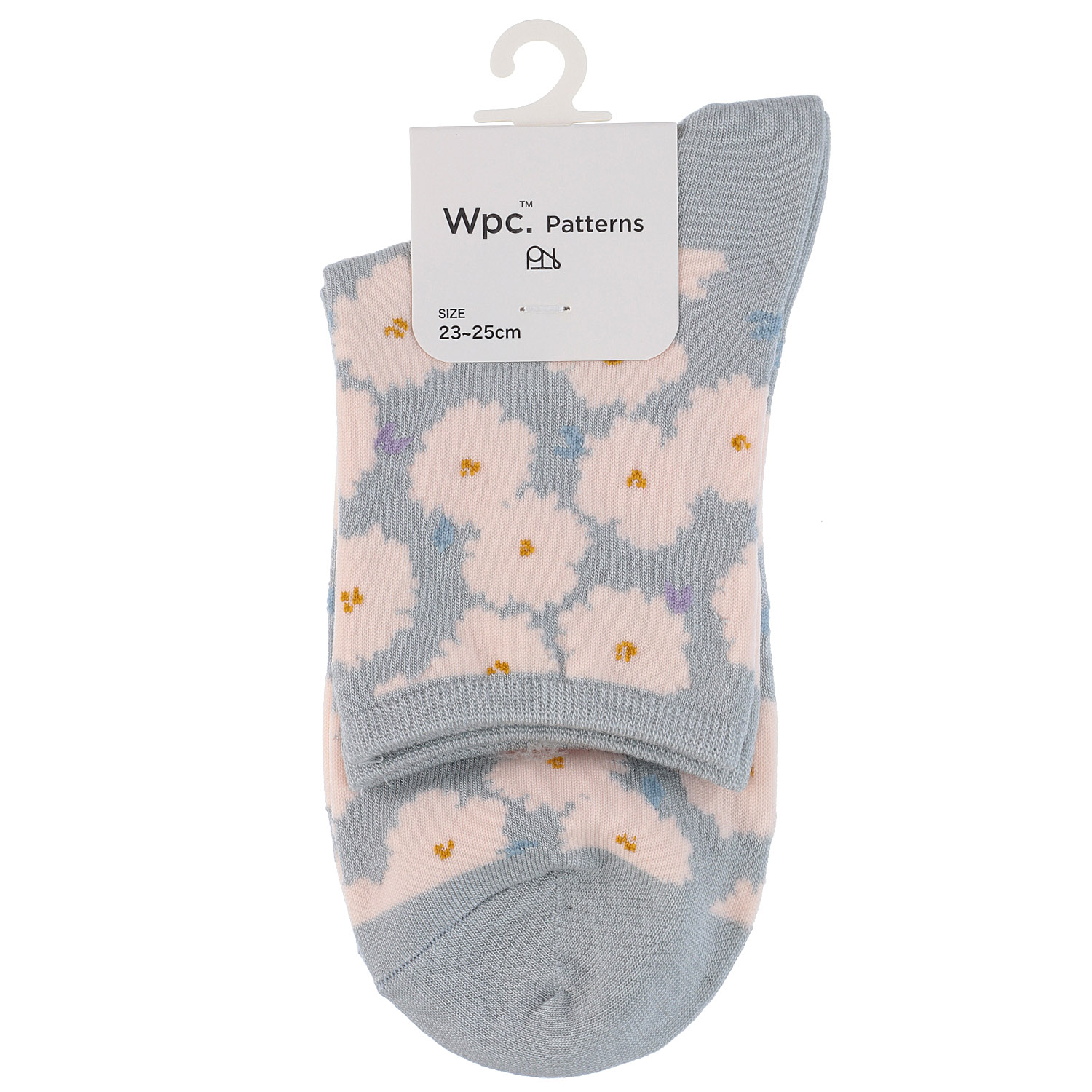 Wpc．Patterns クルー丈ソックス 総柄 吸水速乾 - 画像2