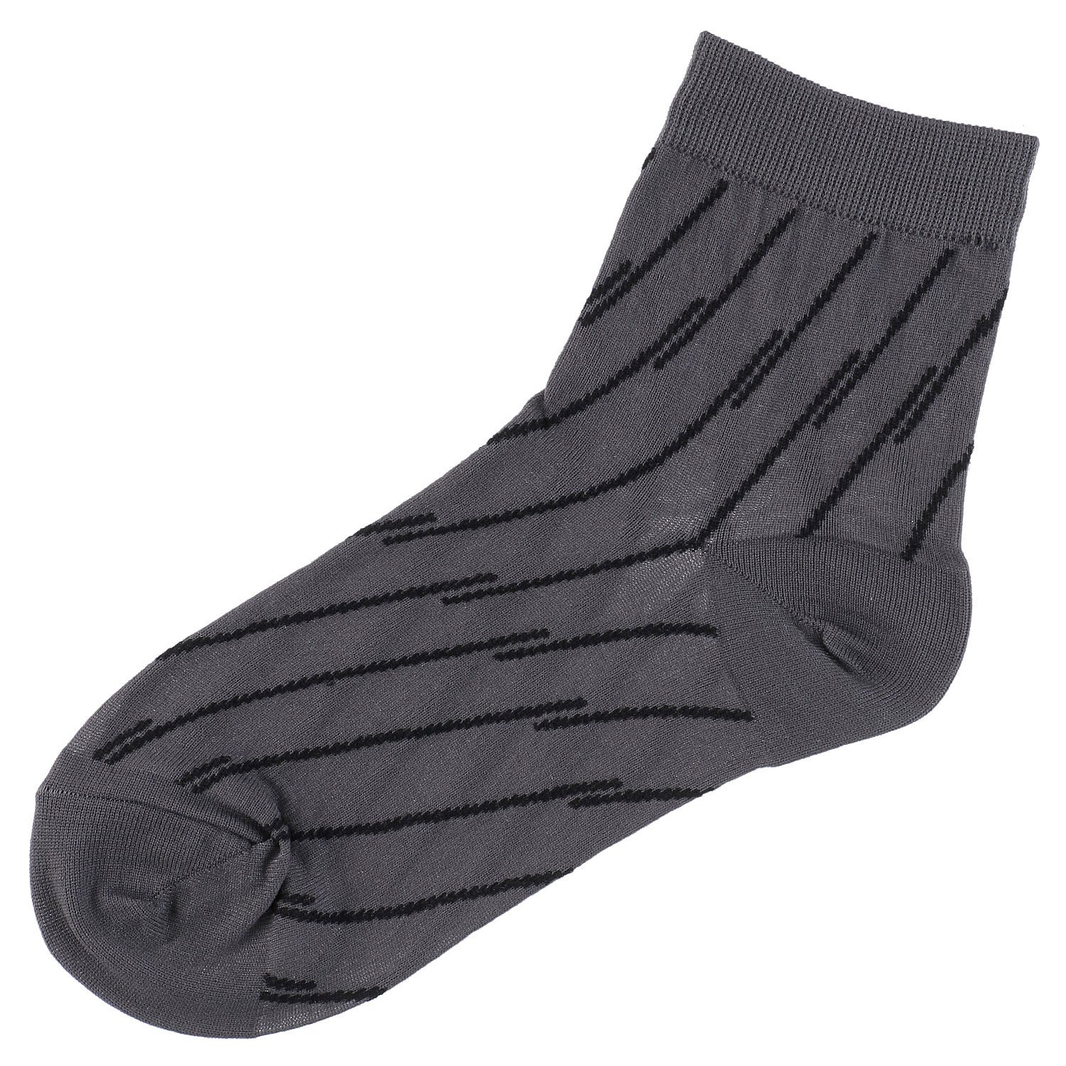 Wpc．Patterns クルー丈 シアーソックス ストライプ柄 - 画像2