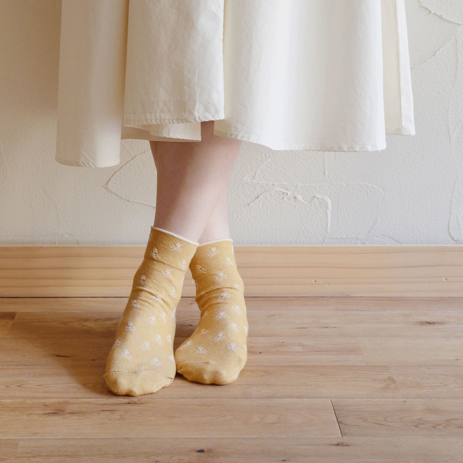 天衣無縫 やさしいソックス ミモザ - 画像1