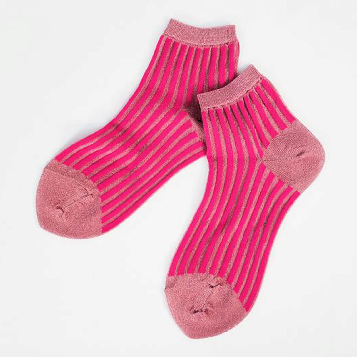 andeotte シースルーストライプラメソックス ショート丈【在庫限り】 - 画像11