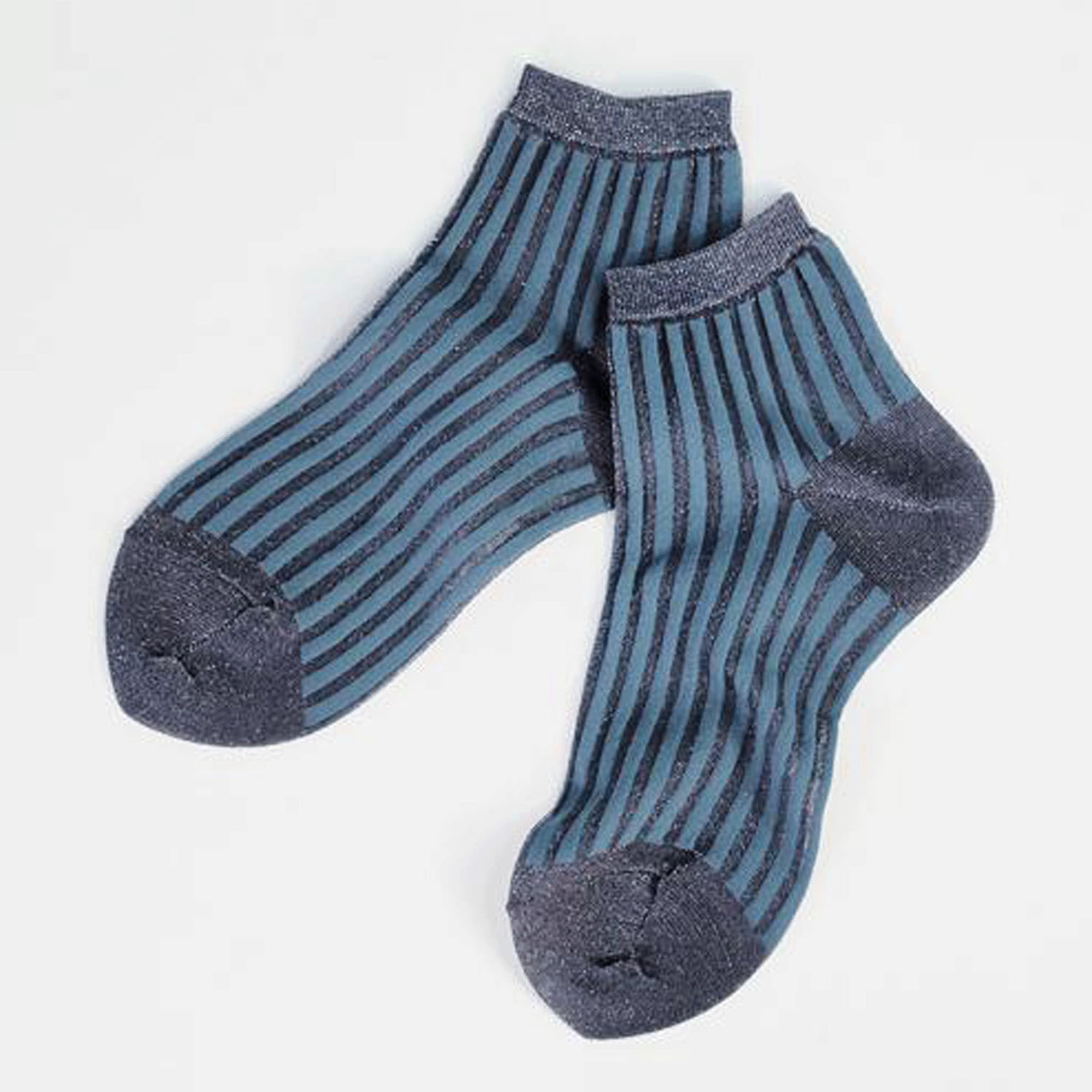 andeotte シースルーストライプラメソックス ショート丈【在庫限り】 - 画像14