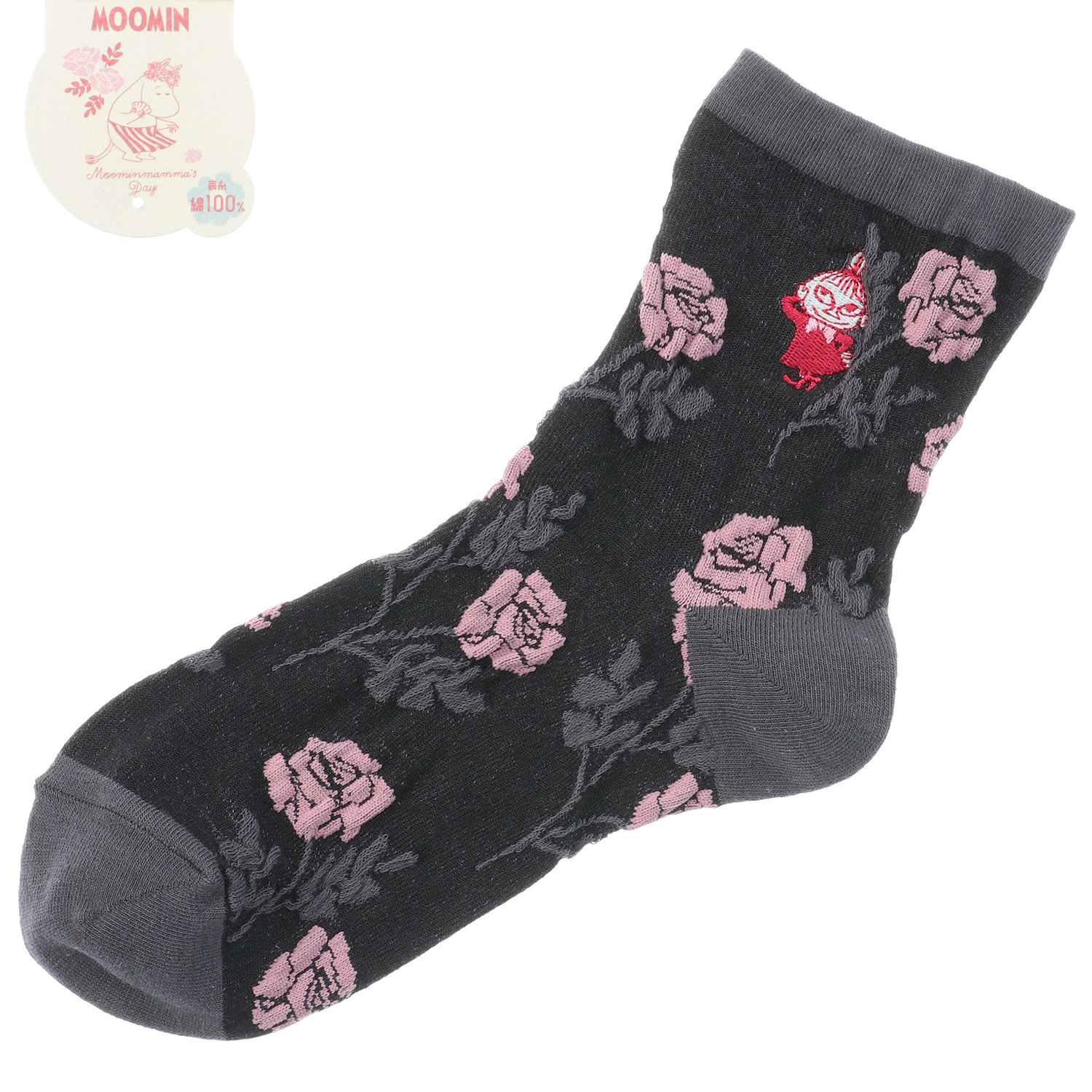 MOOMIN 母の日 ロークルー丈 逆スパ 薔薇ミイ刺繍 - 画像2
