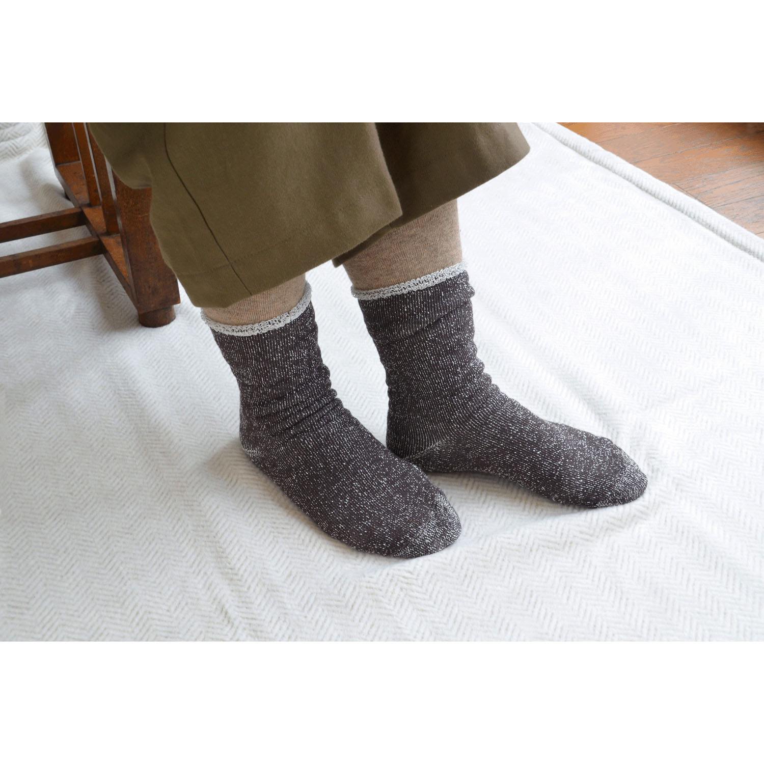 天衣無縫  裏シルクパイルソックス【在庫限り】 - 画像7