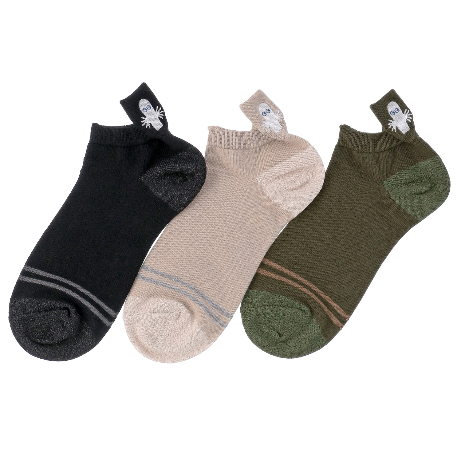 MOOMIN アンクル丈 ニョロニョロ刺繍【在庫限り】 - 画像1