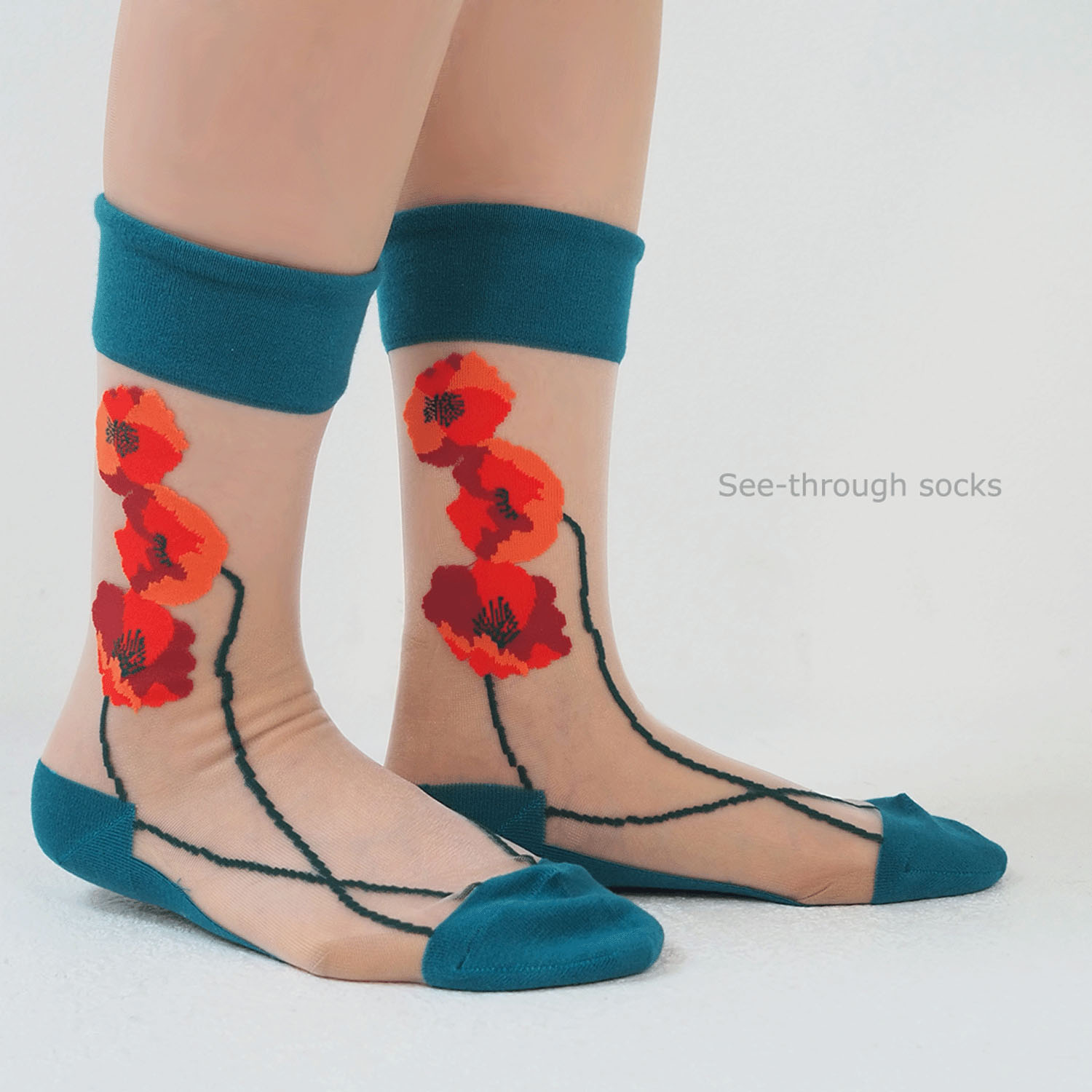 ande レイヤードソックス POPPY【在庫限り】 - 画像5