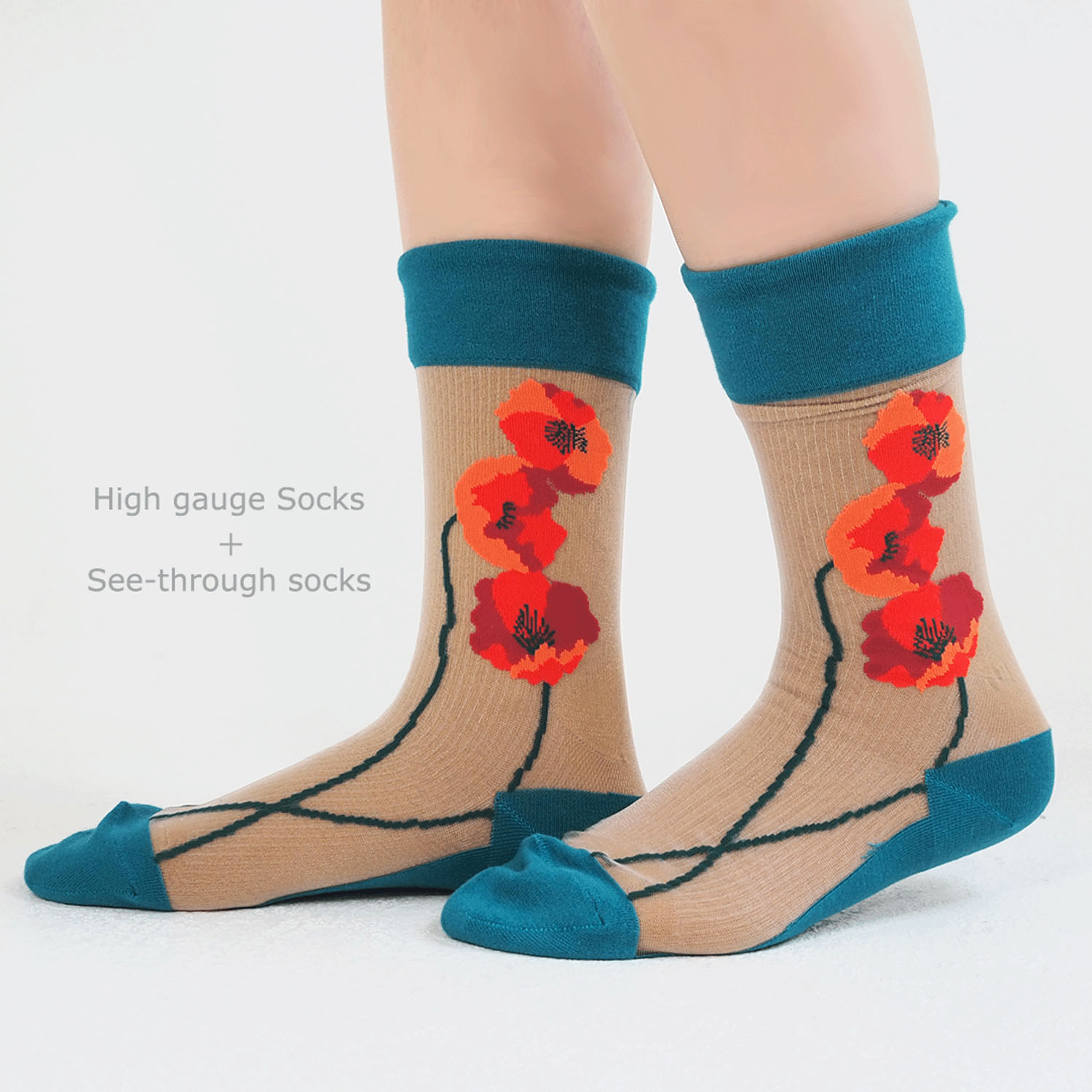 ande レイヤードソックス POPPY【在庫限り】 - 画像6