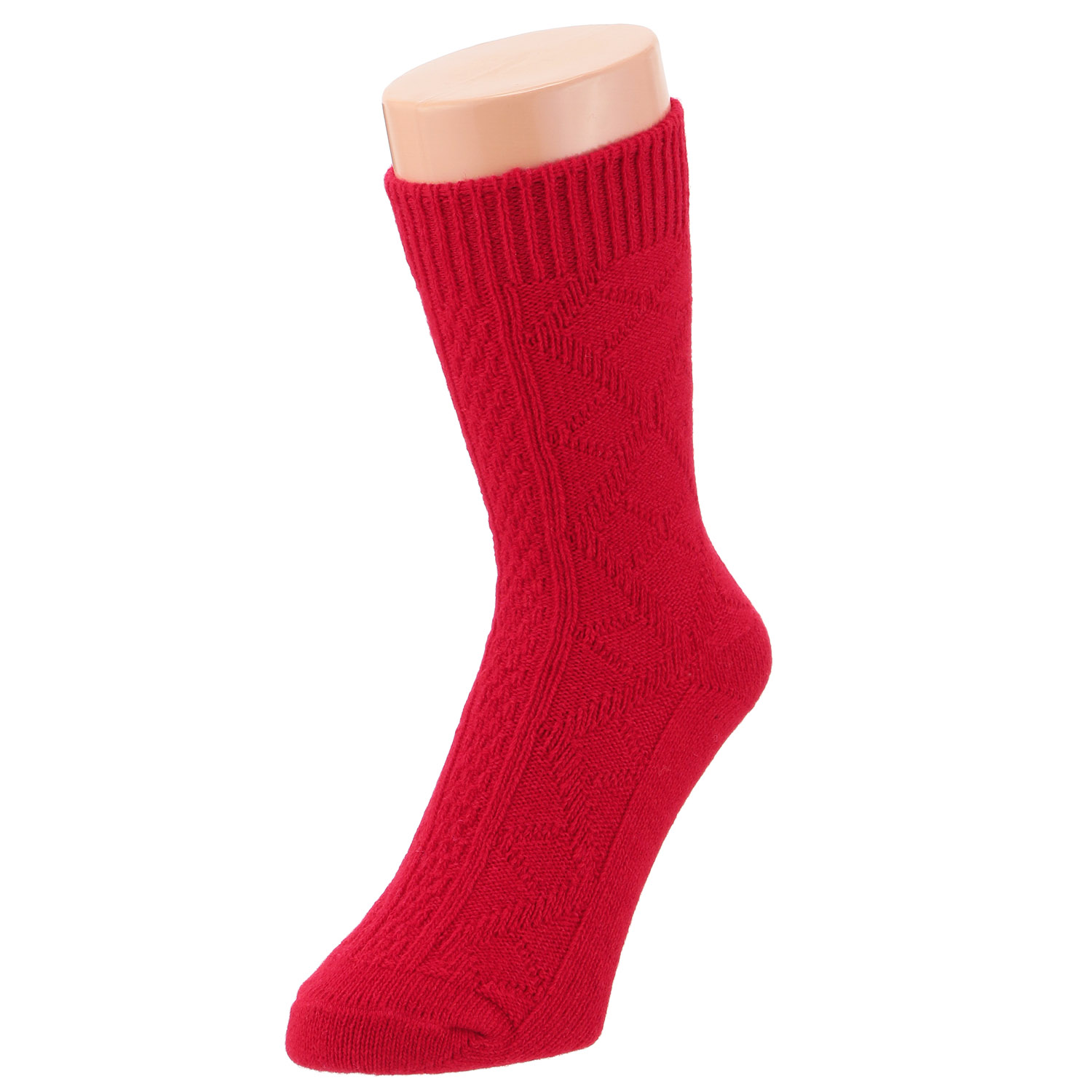 【数量限定】H FOOTWEAR ARAN ダイヤ編み ソックス - 画像5