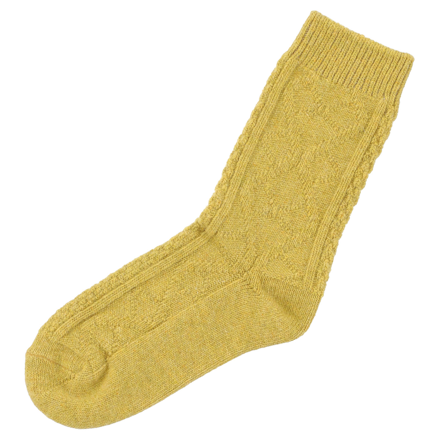 【数量限定】H FOOTWEAR ARAN ダイヤ編み ソックス - 画像6